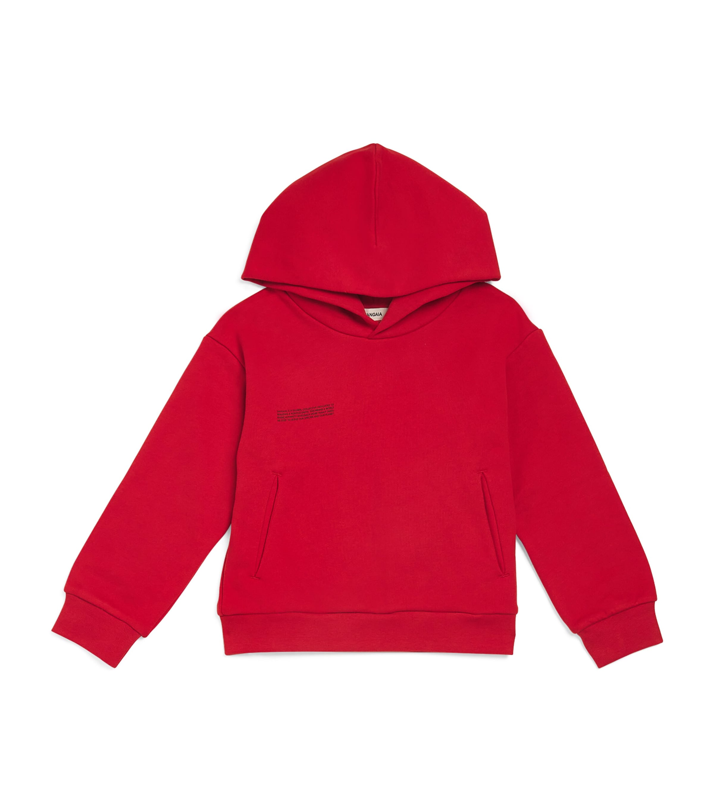 Pangaia Kids' Organic Cotton 365 Hoodie In Red