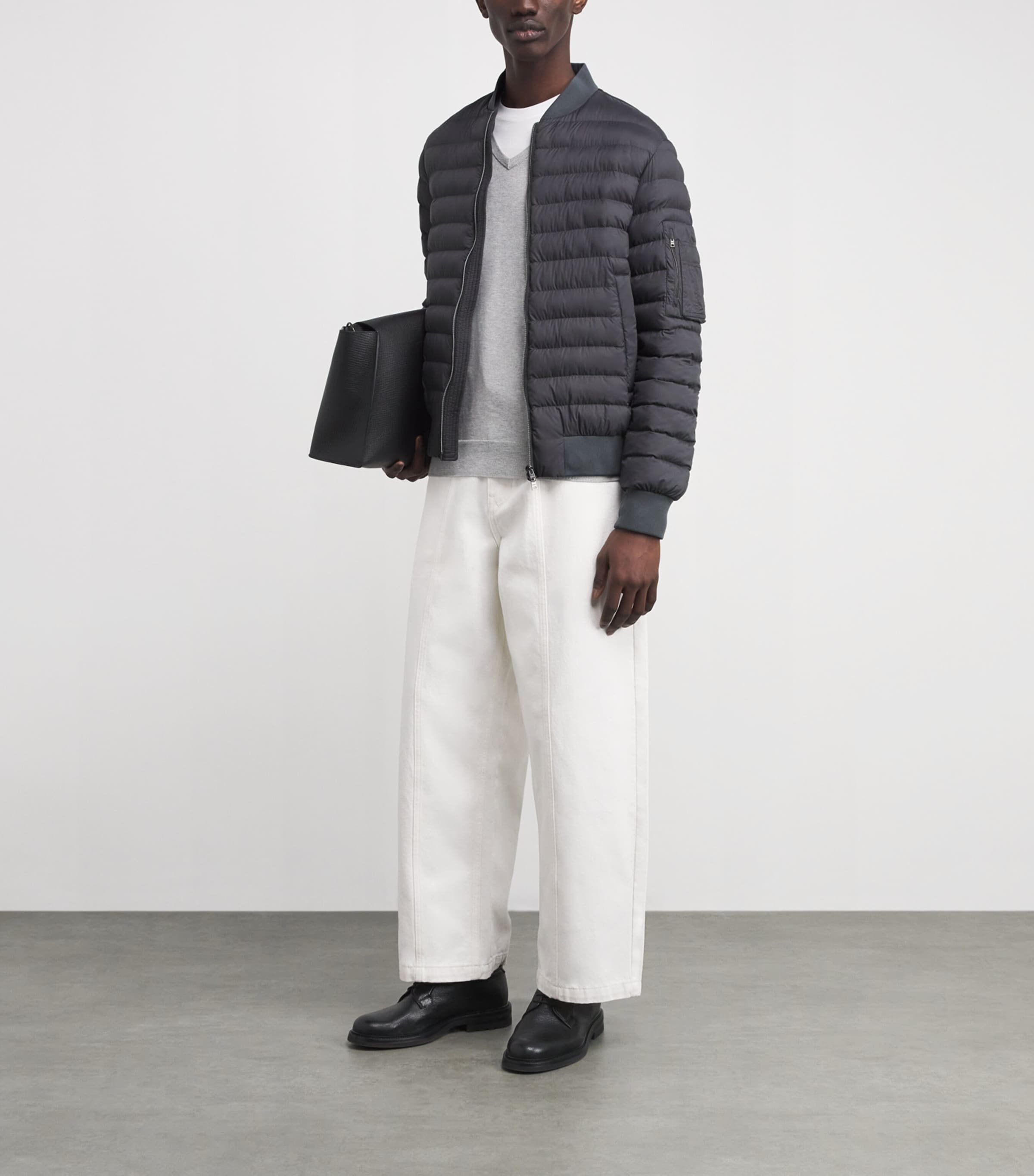 Quilted Bomber Jacket GA 9480 Image 2