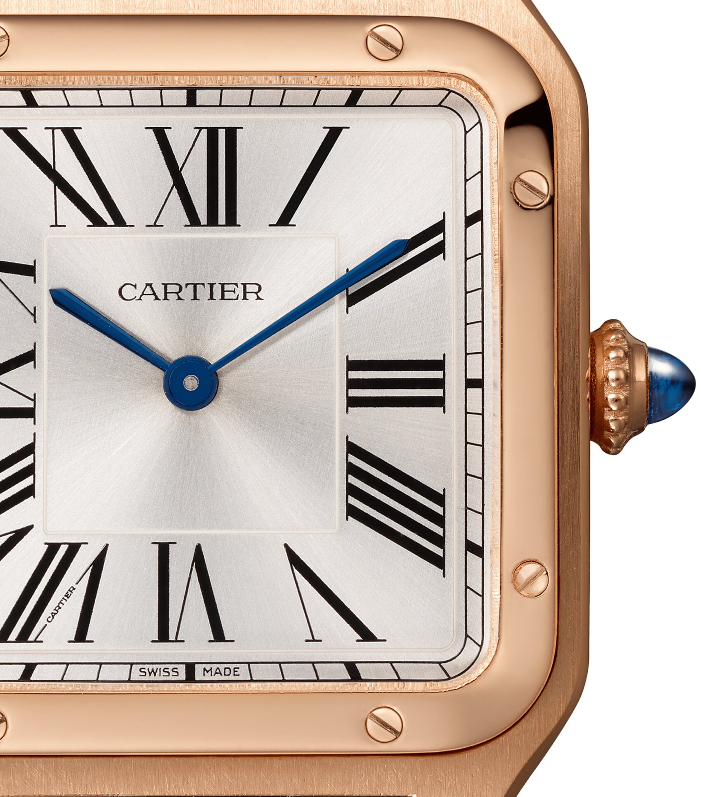 Rose Gold Santos-Dumont Watch 31.4mm GREY Image 7