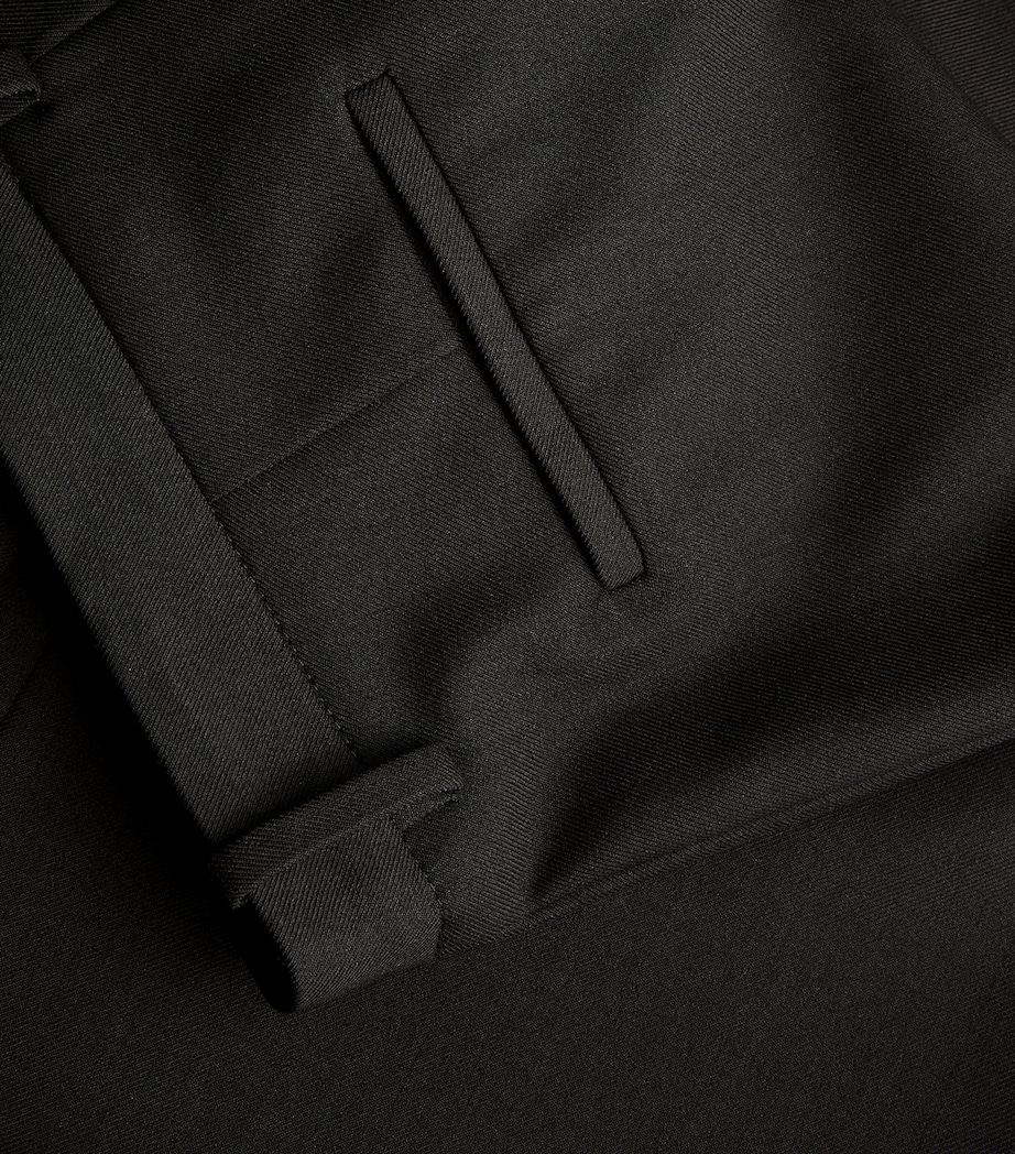 Flared Tailored Trousers BLACK Image 5