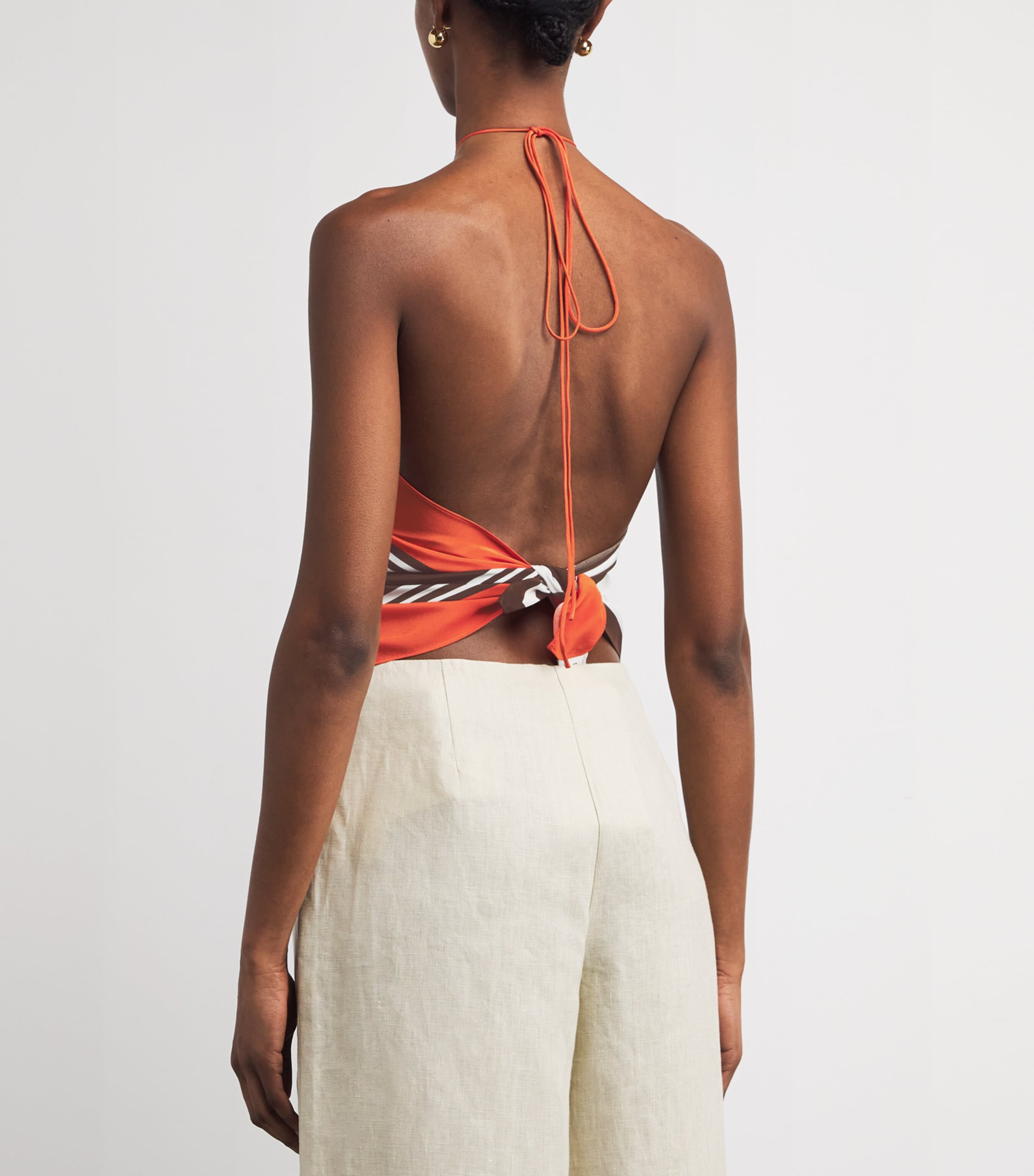 Silk Stripe Destino Scarf Top PACHA STRIPE Image 4