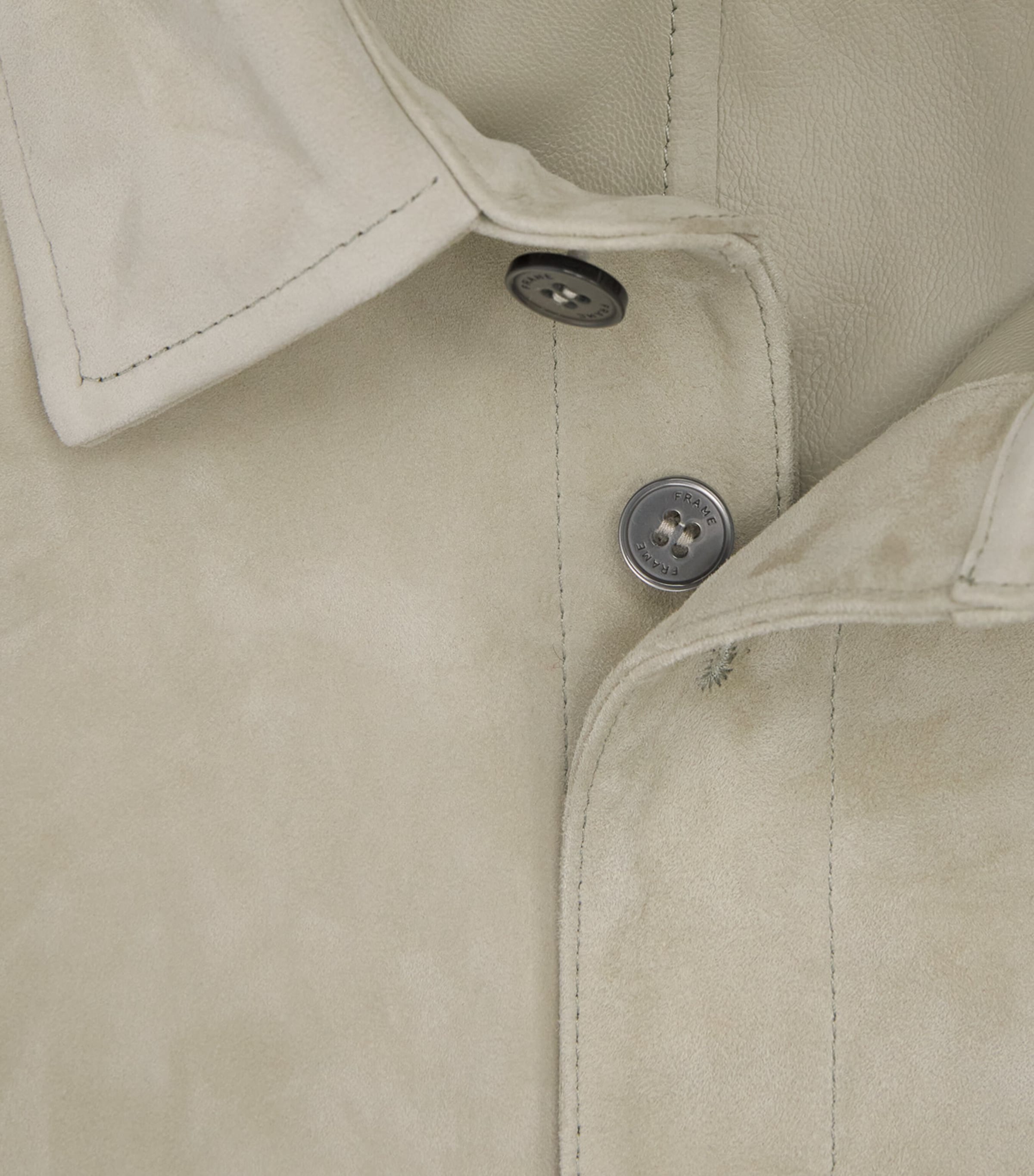 FRAME Mens Suede Shirt Msgn Image 6