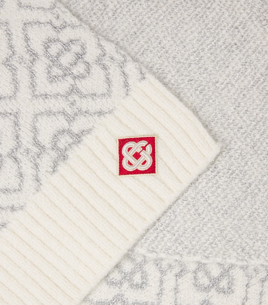 Monogram Scarf WHITE Image 4