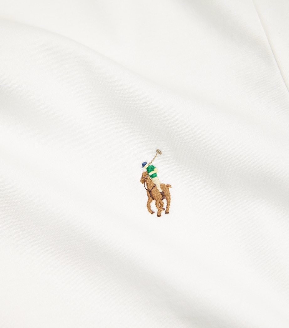 Pima Cotton Polo Pony T-Shirt WHITE Image 8