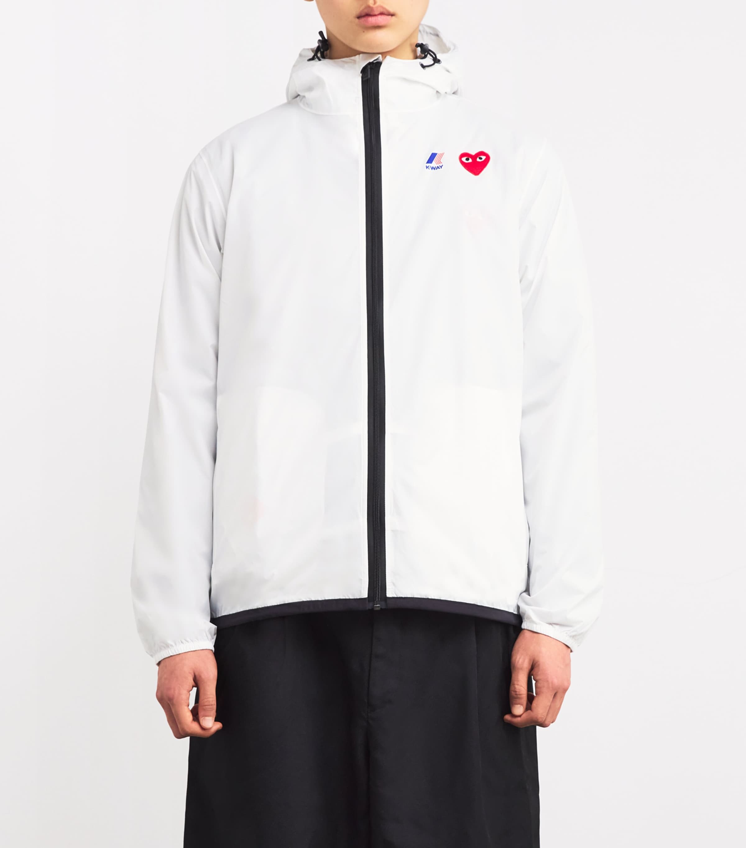 x K-Way Nylon Water-Resistant Jacket WHITE Image 3