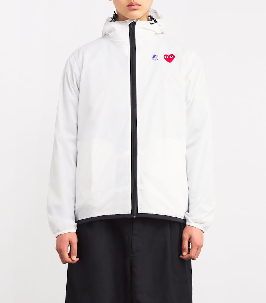 x K-Way Nylon Water-Resistant Jacket WHITE Image 3