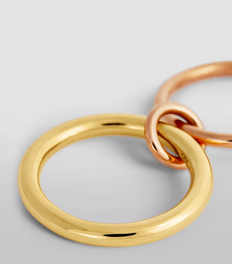 Mixed Gold and Diamond Nimbus Ring YELLOW GOLD Image 6