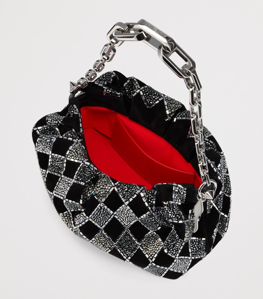 Eva Suede Strass Shoulder Bag BK65 Image 6