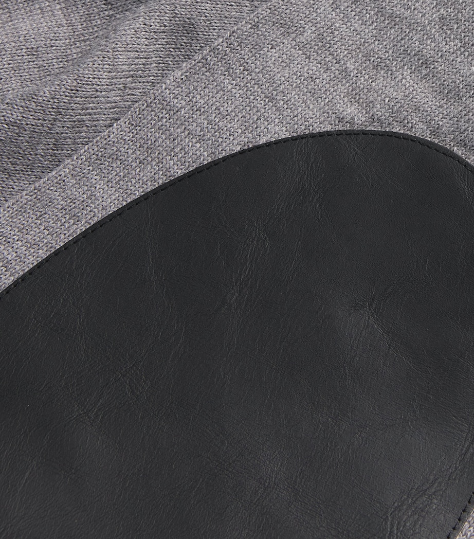 Virgin Wool-Blend Rollneck Sweater 816M - GREY MELANGE Image 5