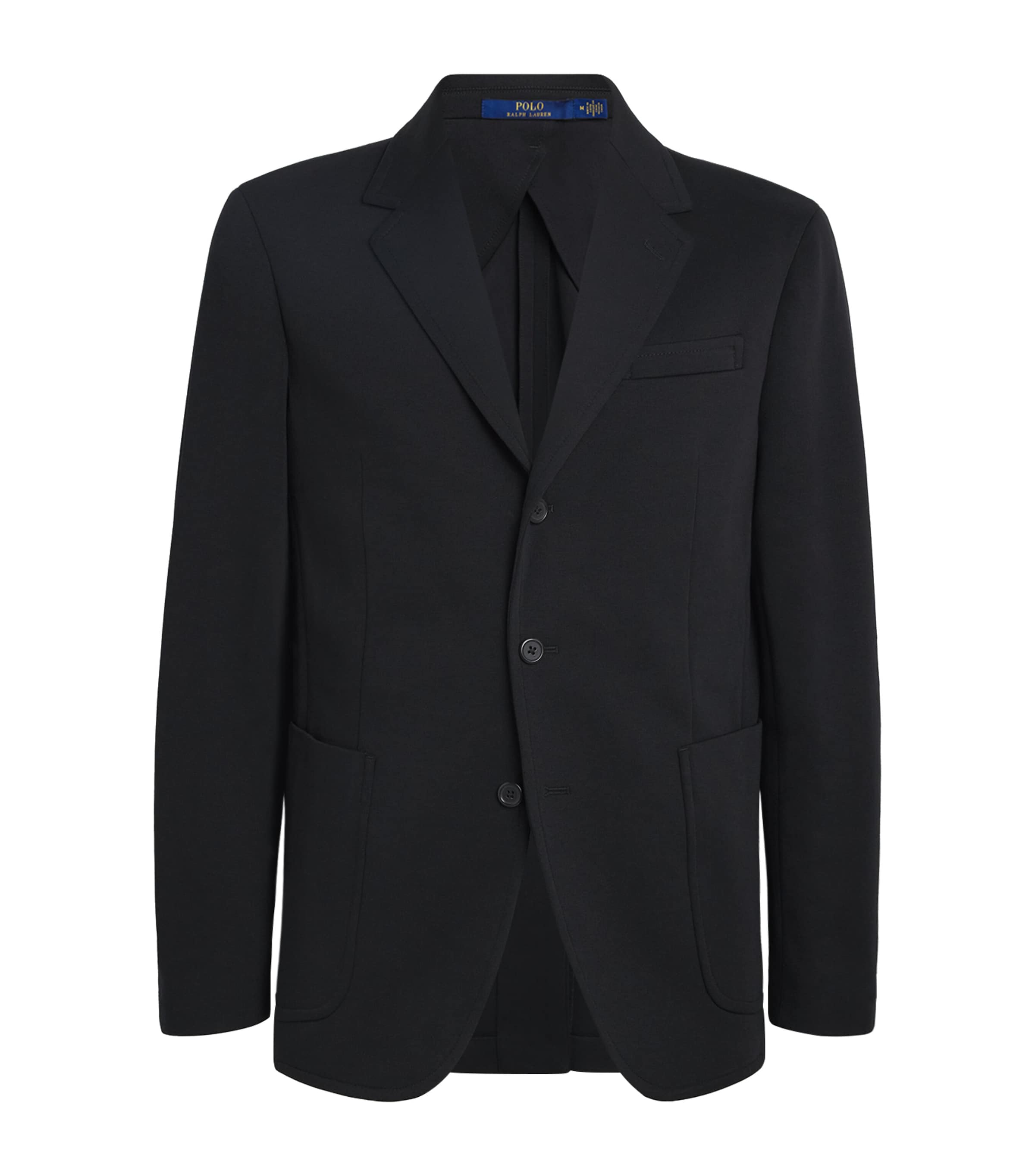 Polo Ralph Lauren Mens Double-Knit Blazer Black Image 1