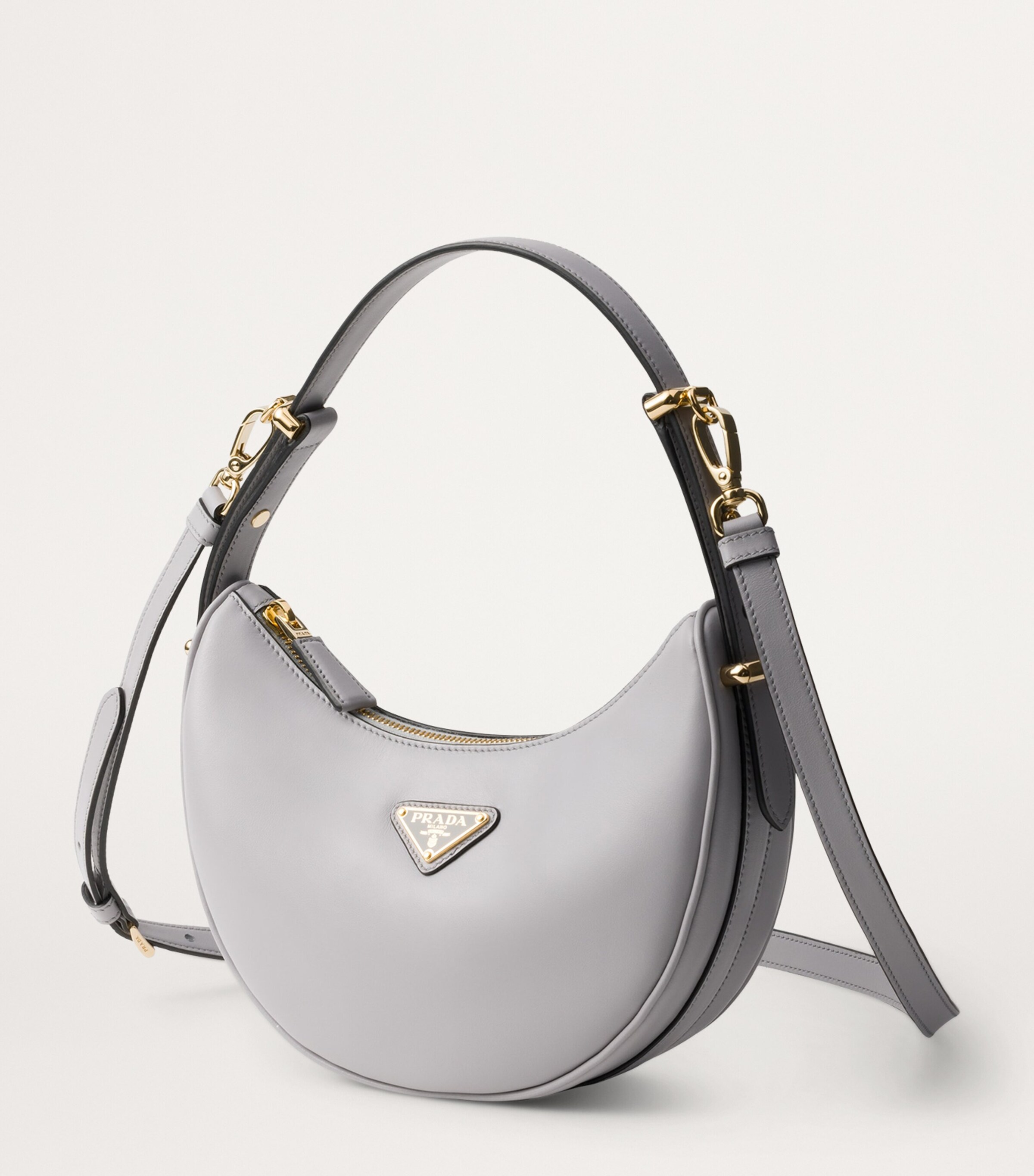 Leather Arqué Shoulder Bag F01IB Image 7