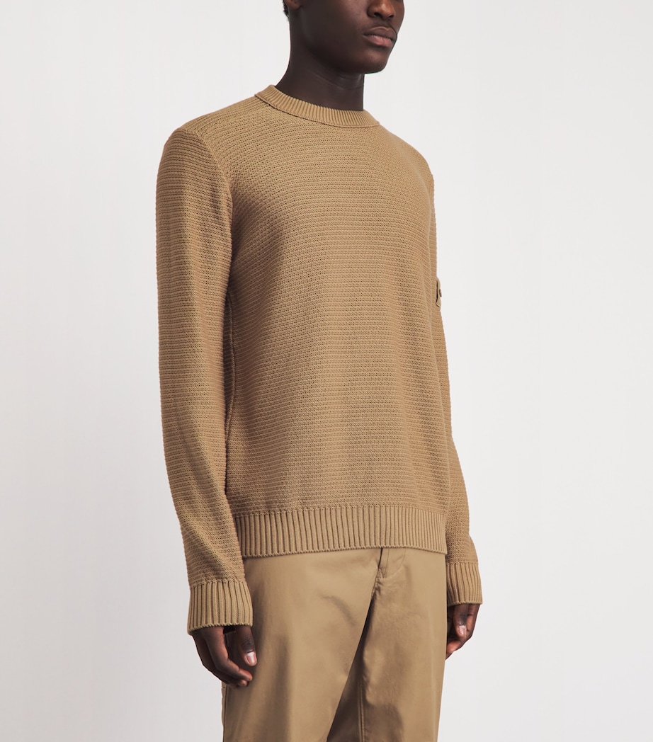 Stone Island Mens Cotton-Cashmere Ghost Sweater Image 4