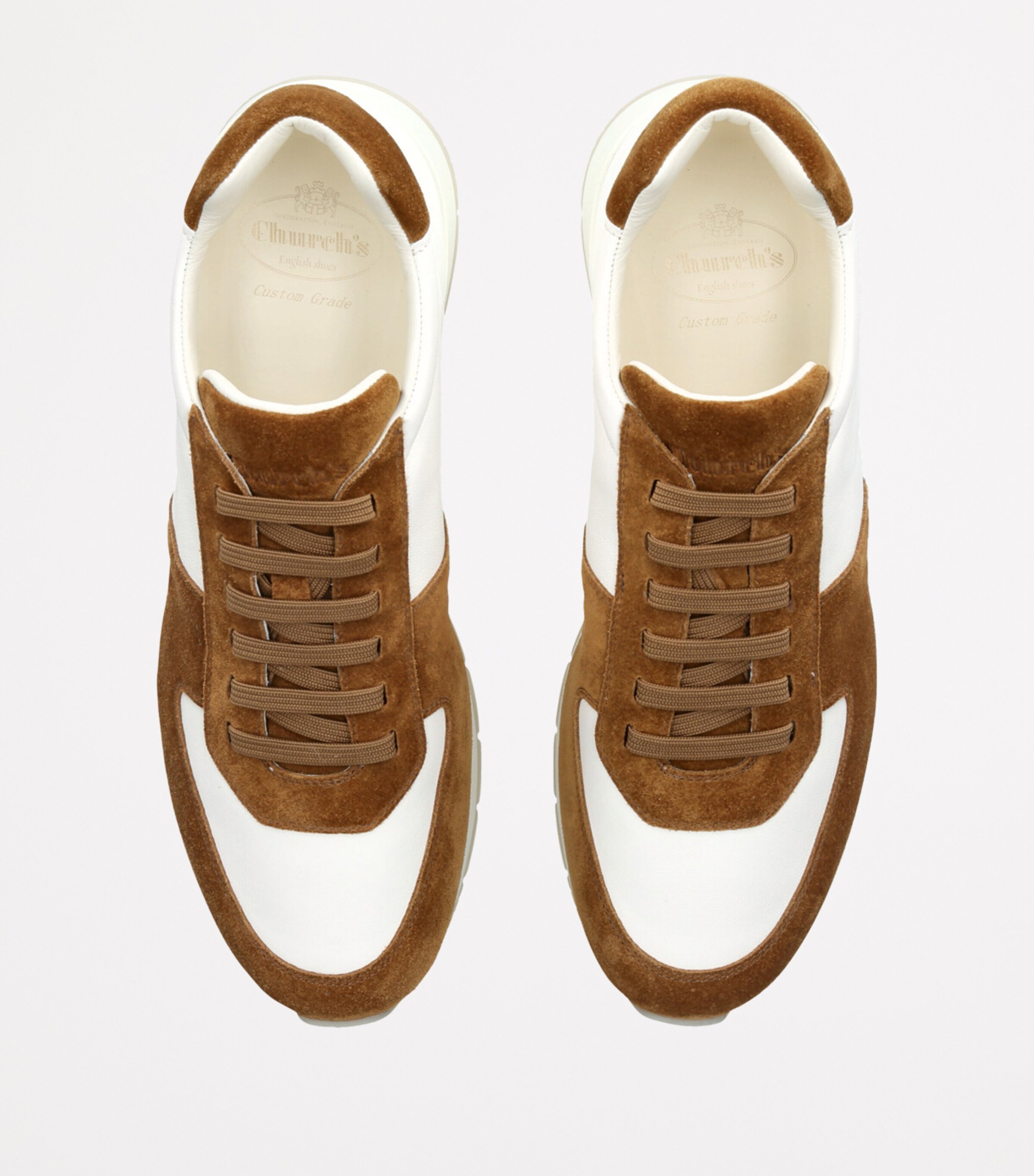 Church's Leather and Suede Livingston Sneakers White/comb Image 4