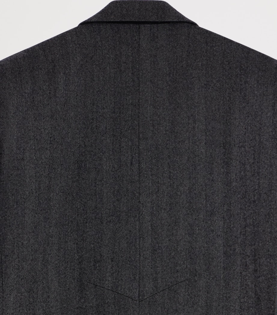Givenchy Womens Wool Longline Coat Image 7