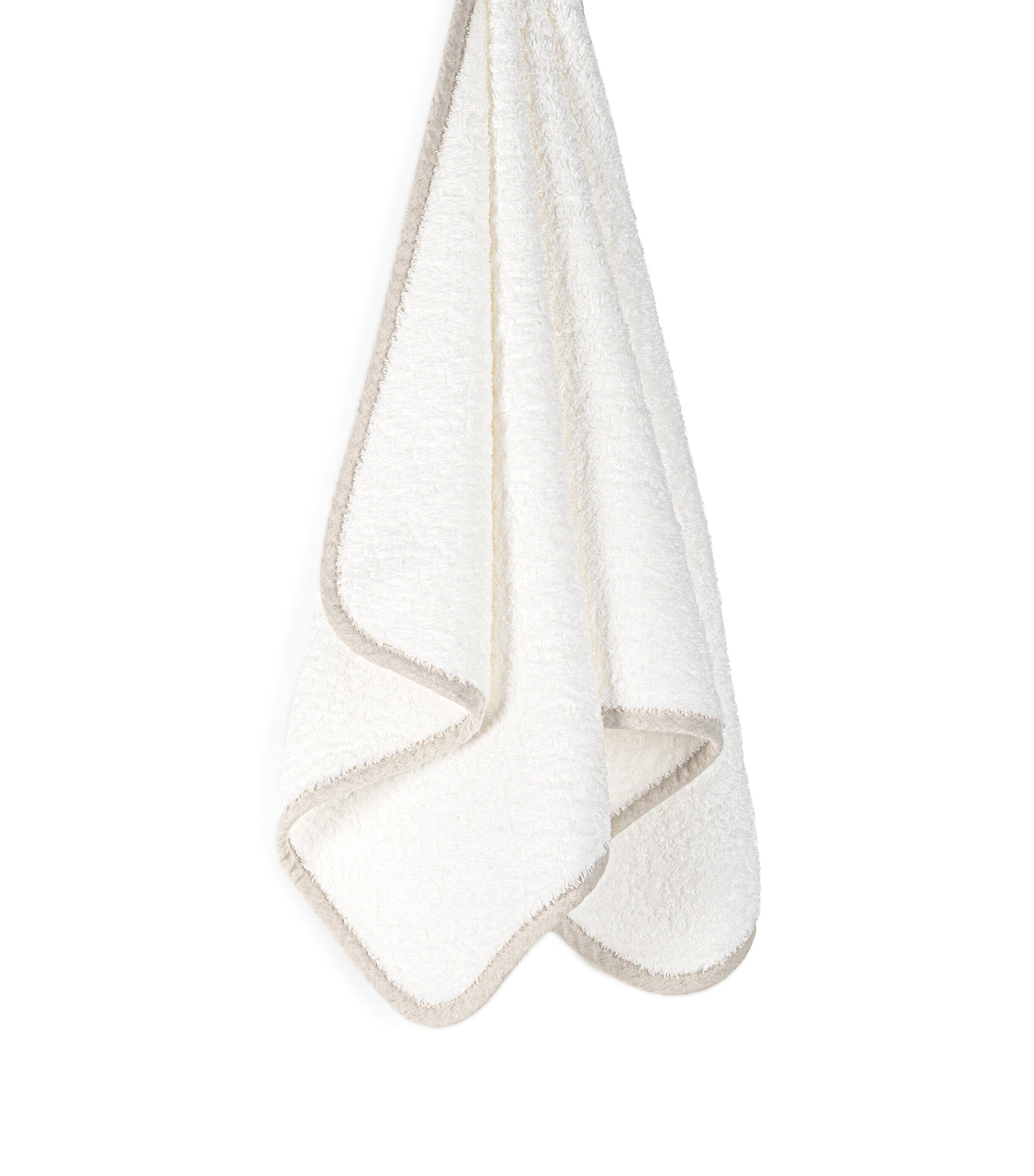 GRACCIOZA Egyptian Cotton Portobello Bath Towel (70cm x 140cm) Snow/fog Image 2