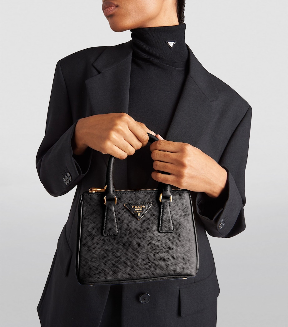 Mini Leather Galleria Top-Handle Bag F0002 Image 3