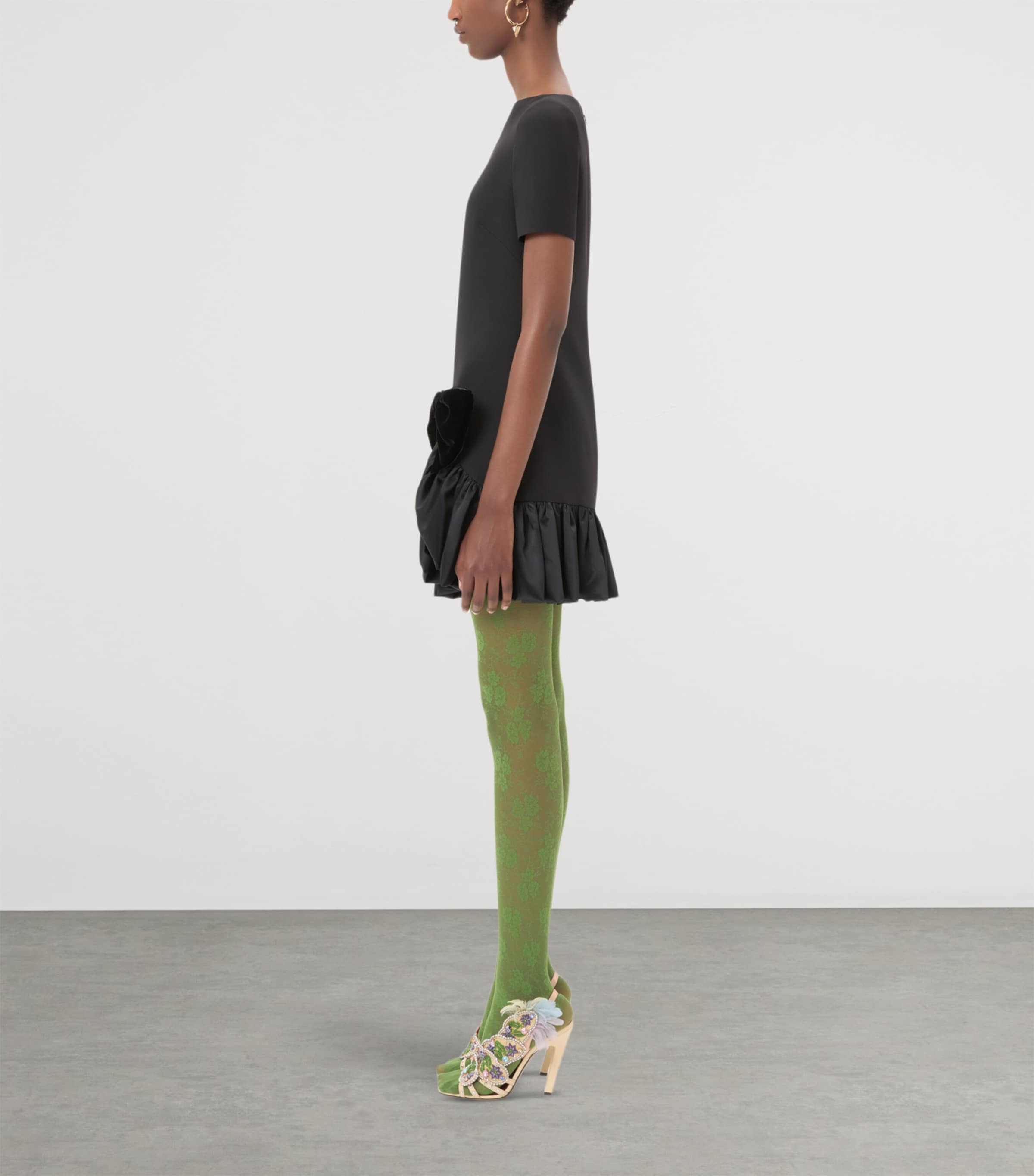 Wool-Silk Mini Dress 0NO Image 4