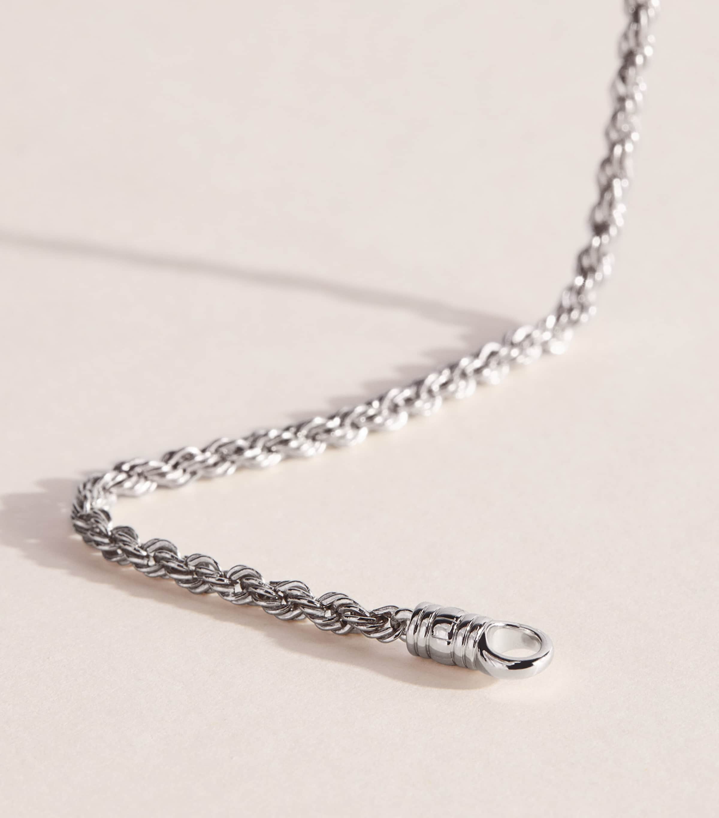 Tom Wood Sterling Silver Rope Chain Necklace Sterling Silver Image 4