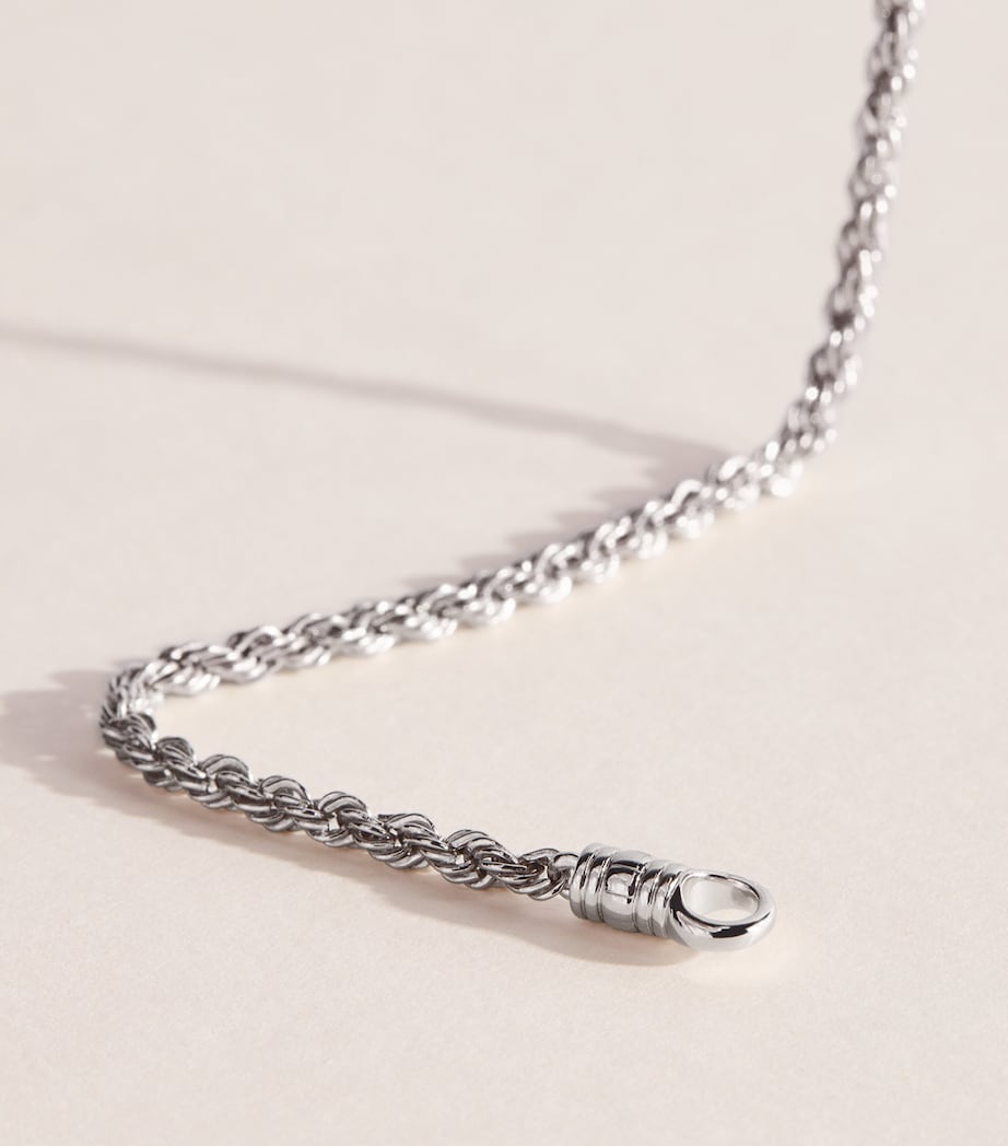 Tom Wood Sterling Silver Rope Chain Necklace Sterling Silver Image 4