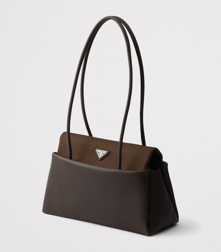 Prada Medium Leather Passage Top-Handle Bag Brown Image 5