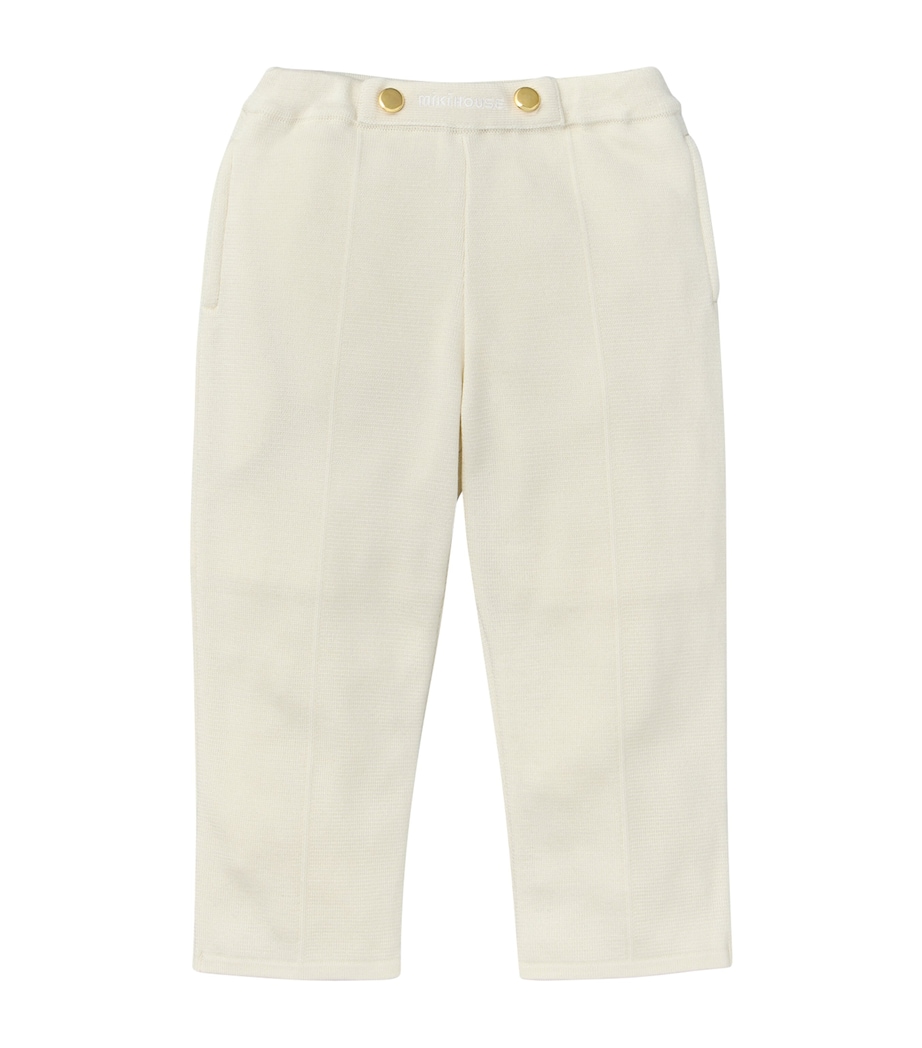 Silk Button-Detail Sweatpants (3-7 Years) 1 Image 1
