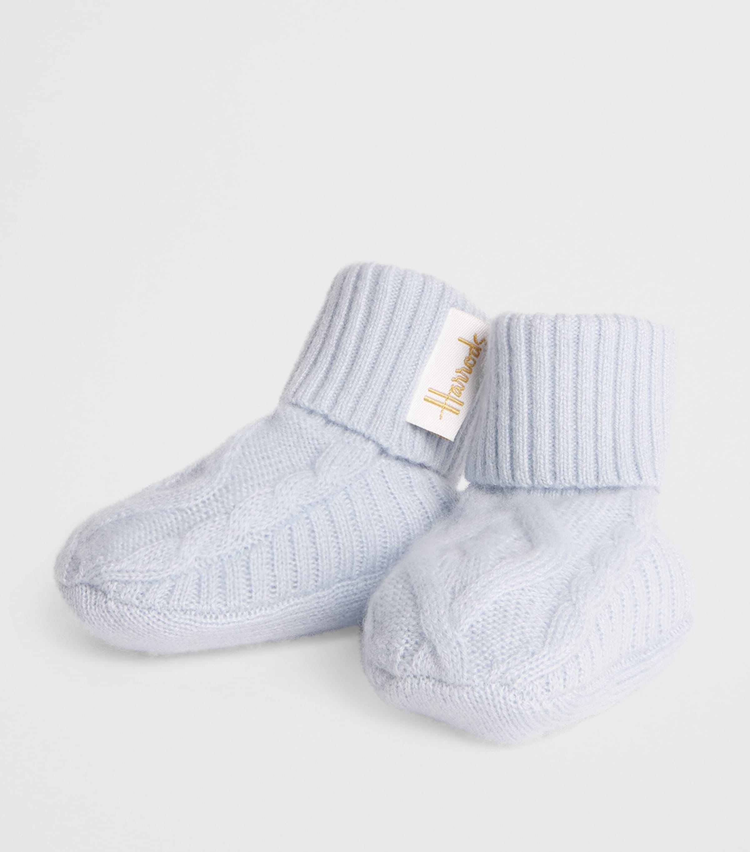 Cashmere Booties (0-18 Months) BLUE Image 2