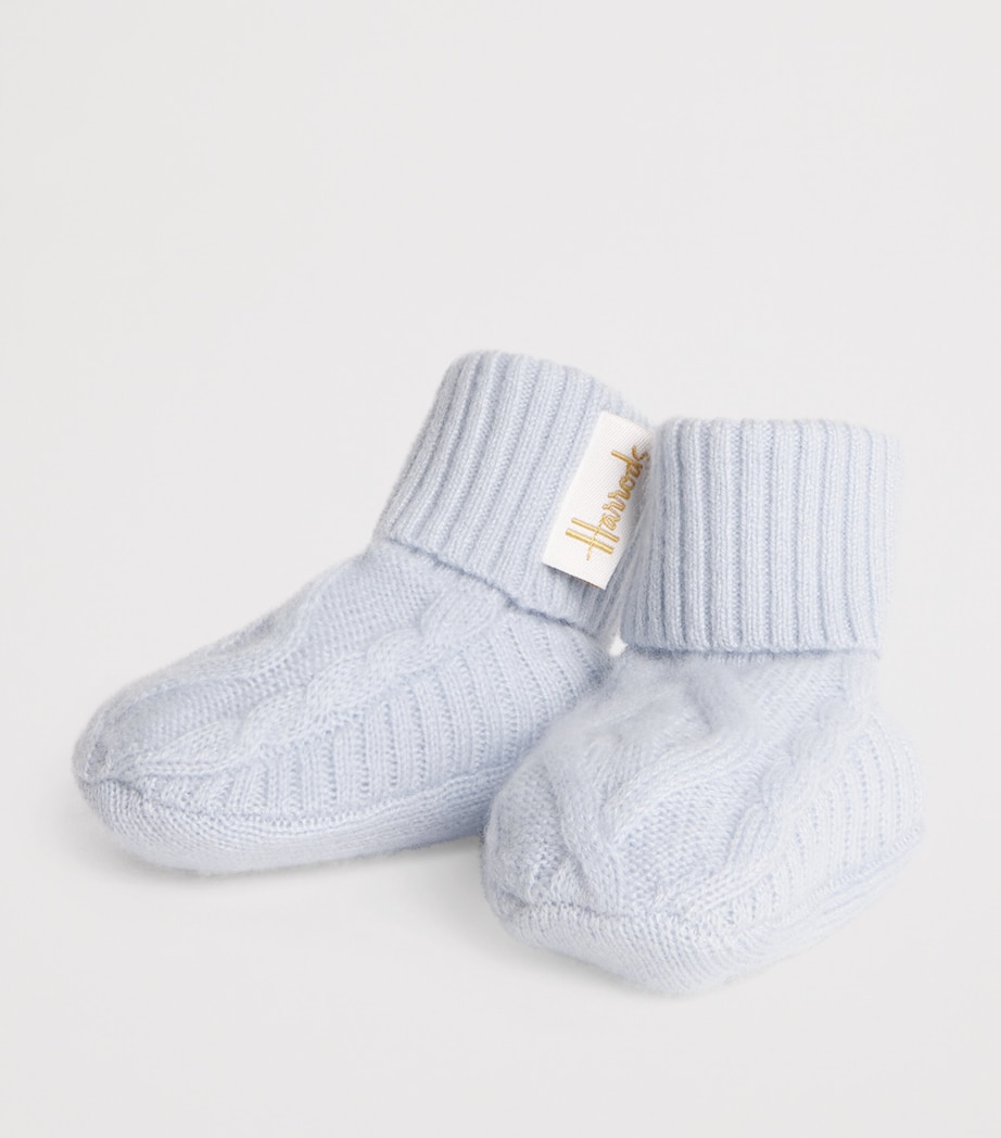 Cashmere Booties (0-18 Months) BLUE Image 2