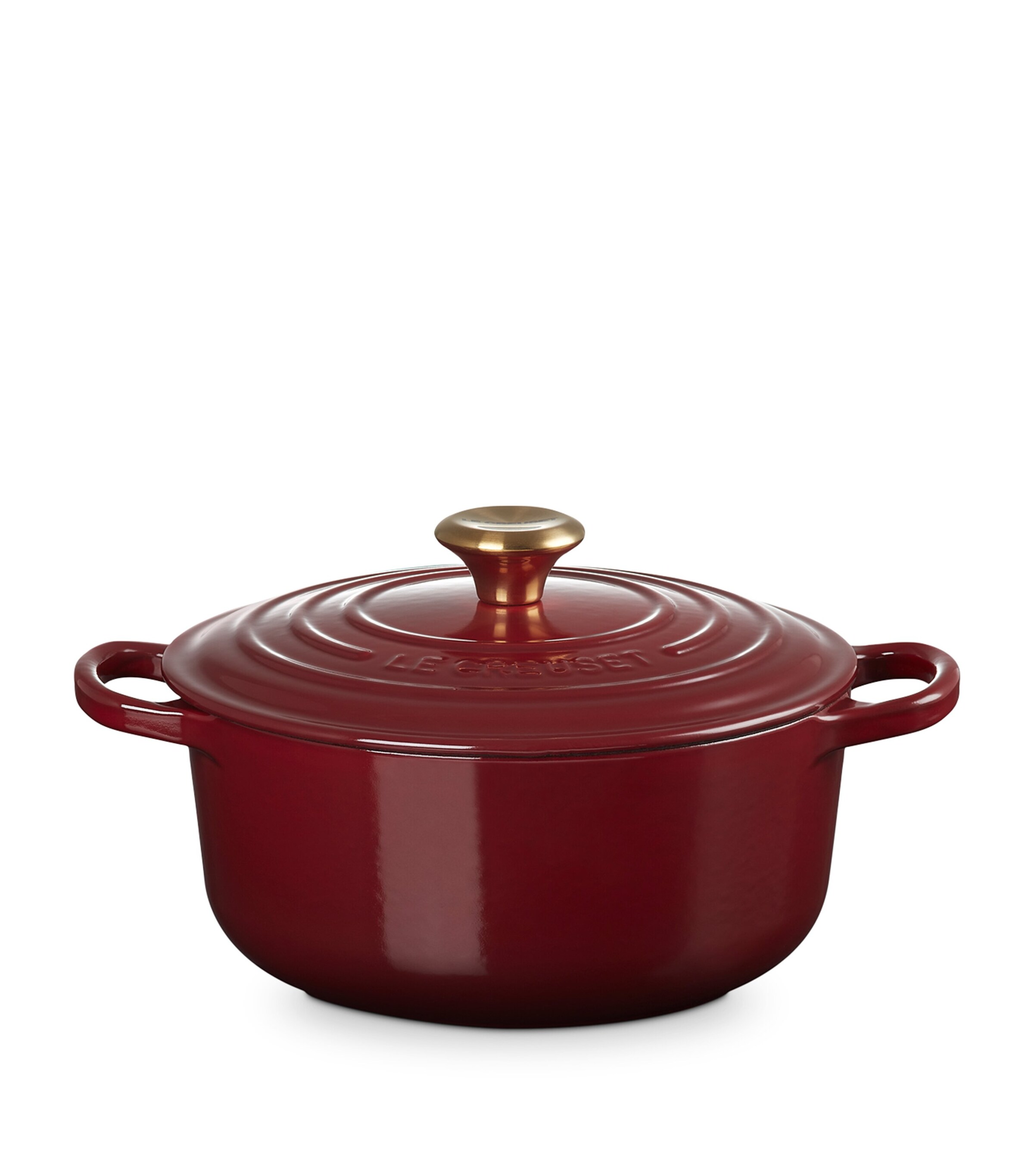 Cast Iron Round Casserole Dish (20cm) GARNET Image 7