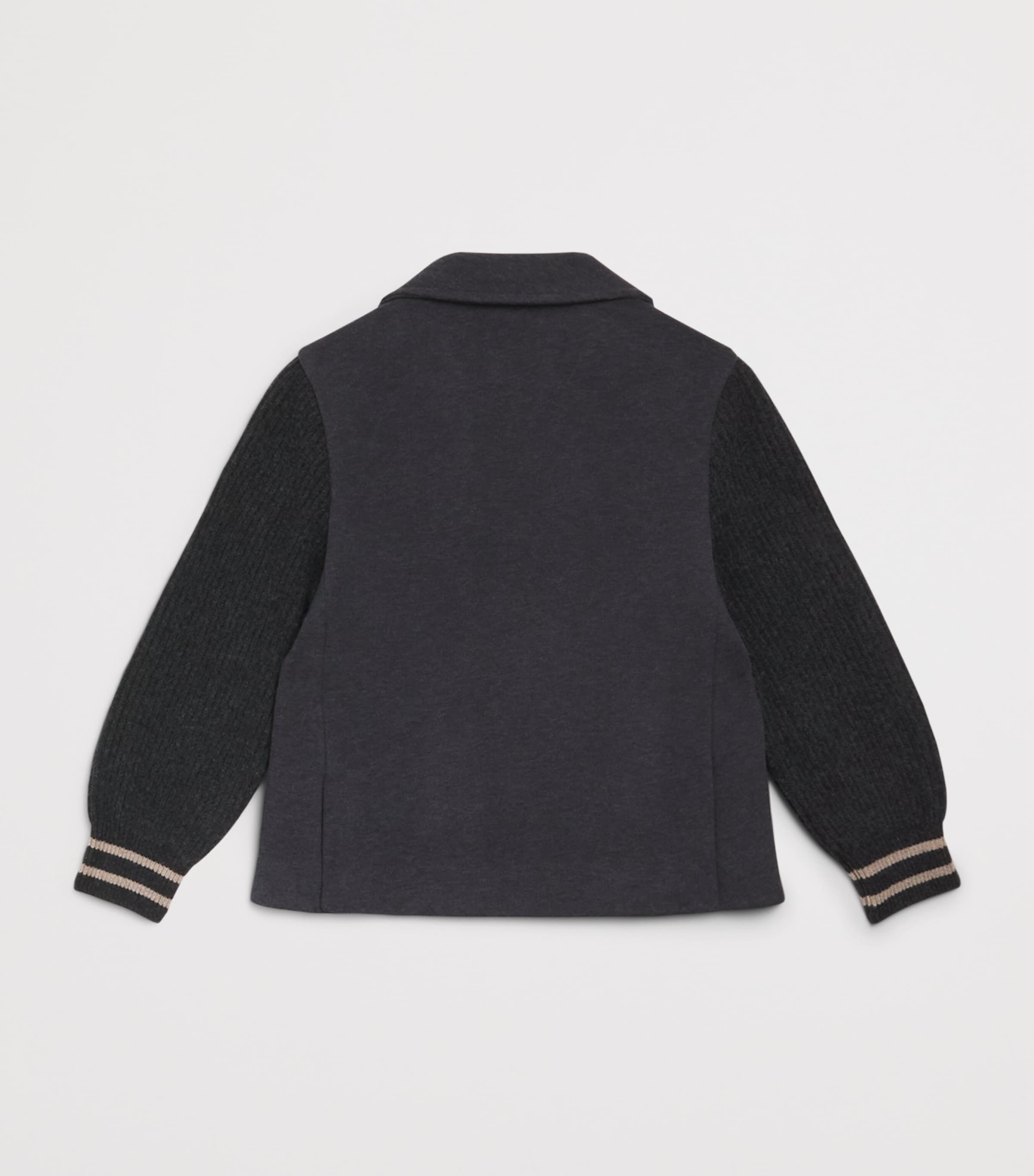 Eleventy Kids Cotton-Cashmere Knitted Blazer (2-16 Years) Antracite Mel Image 2