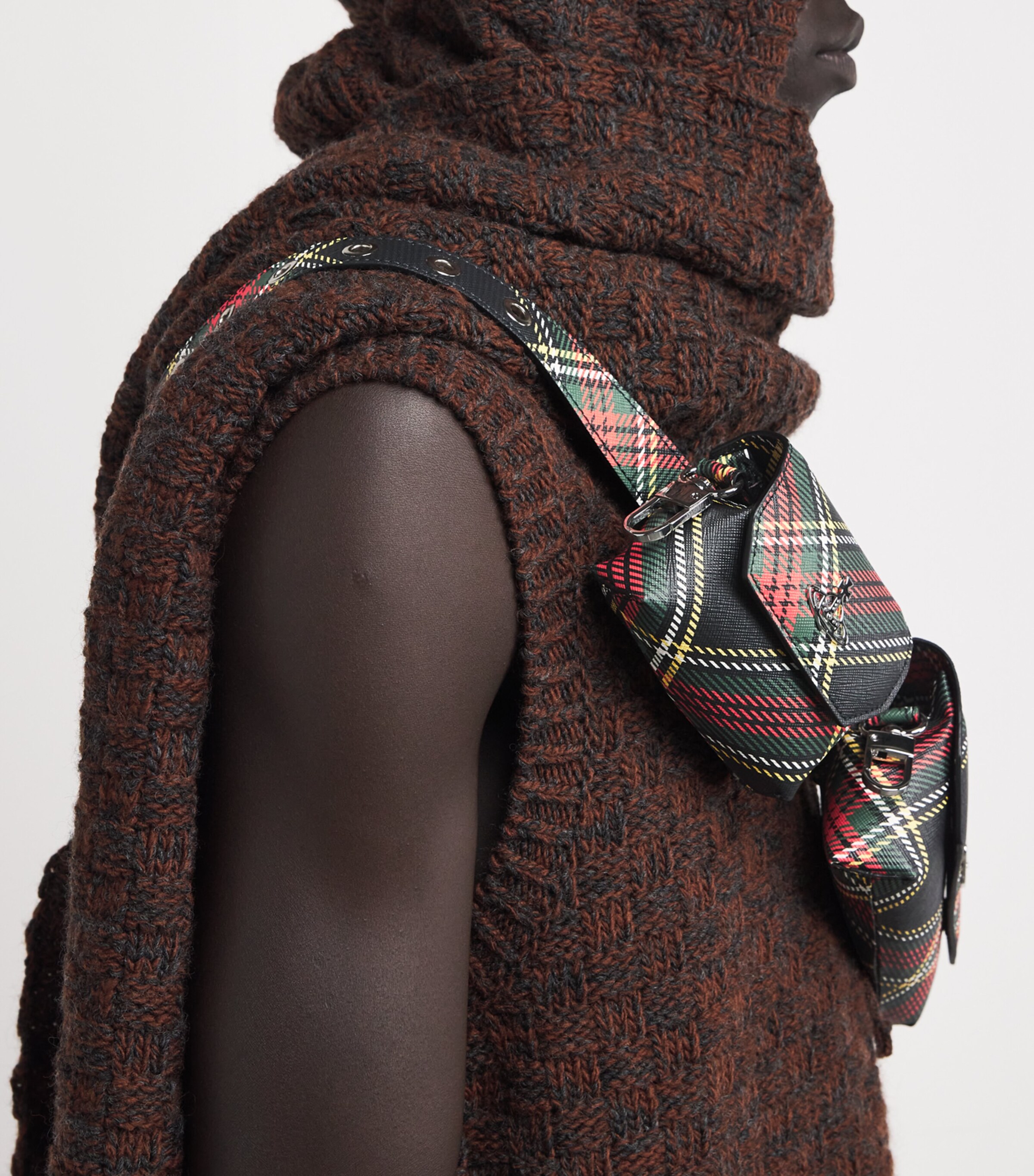 Vivienne Westwood Multi Pouch Belt Bag Chelsea Tartan Image 5