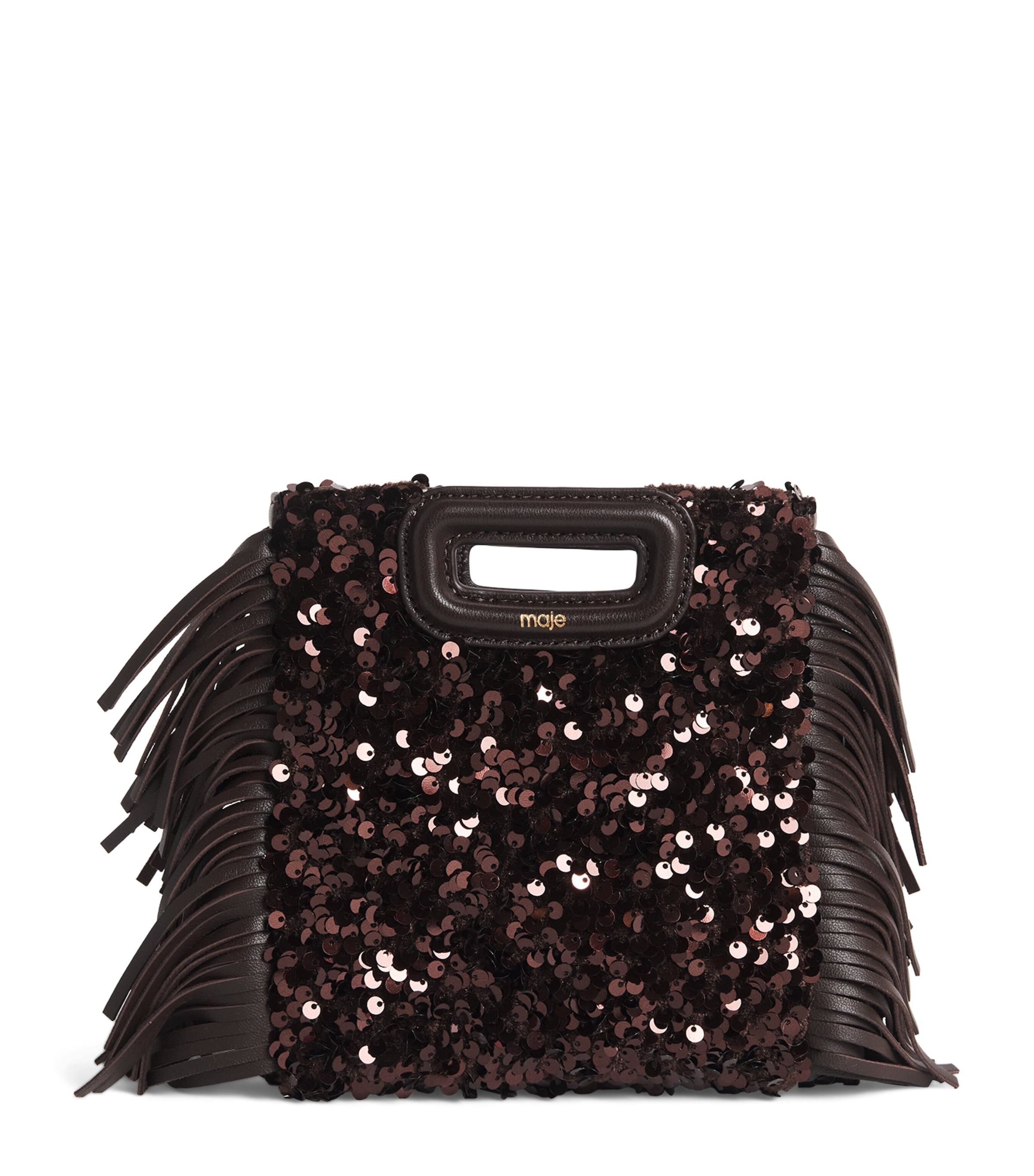 Maje Sequin M Mini Bag In Multi