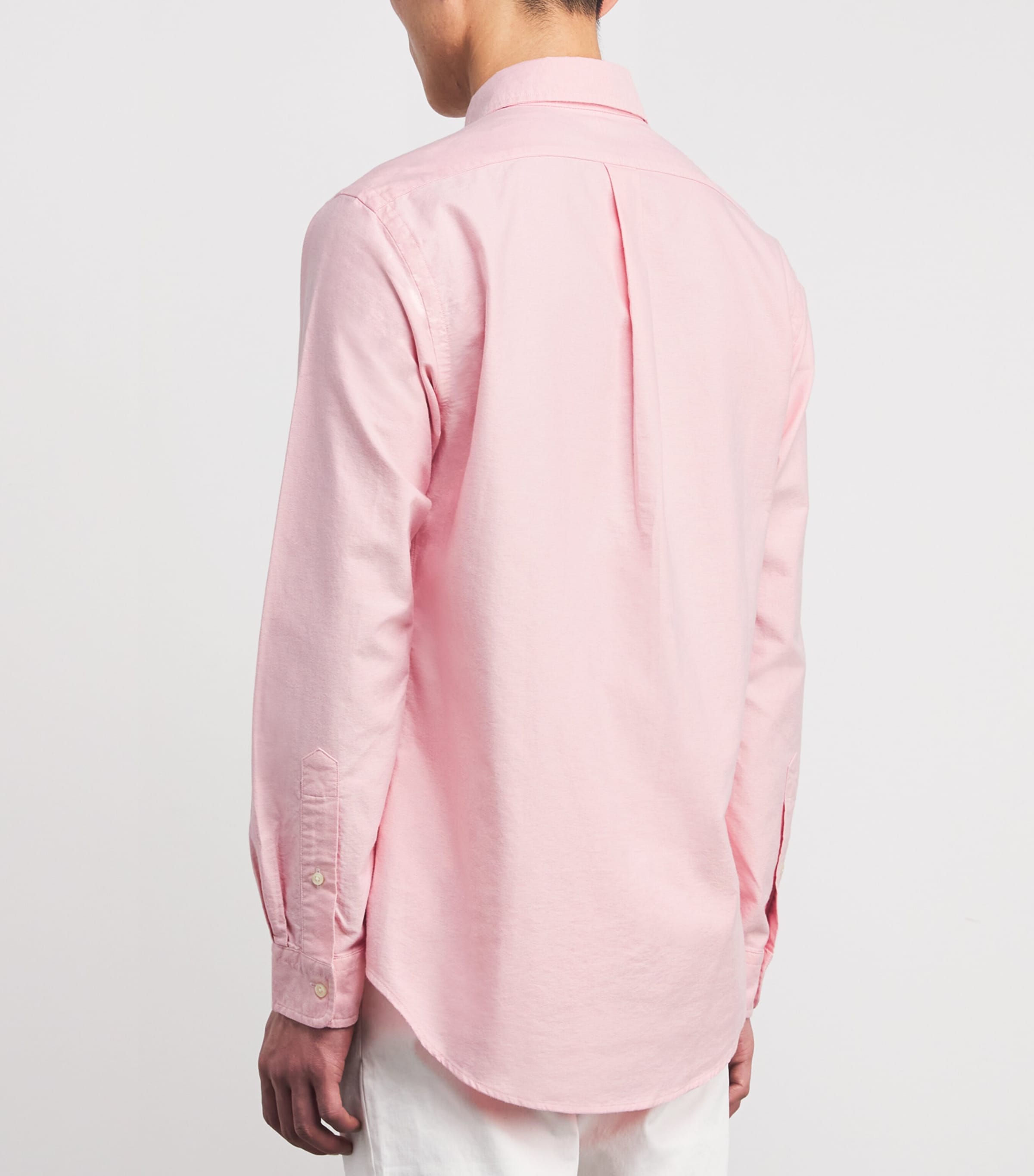 Polo Ralph Lauren Mens Cotton Polo Pony Oxford Shirt Pink Image 4