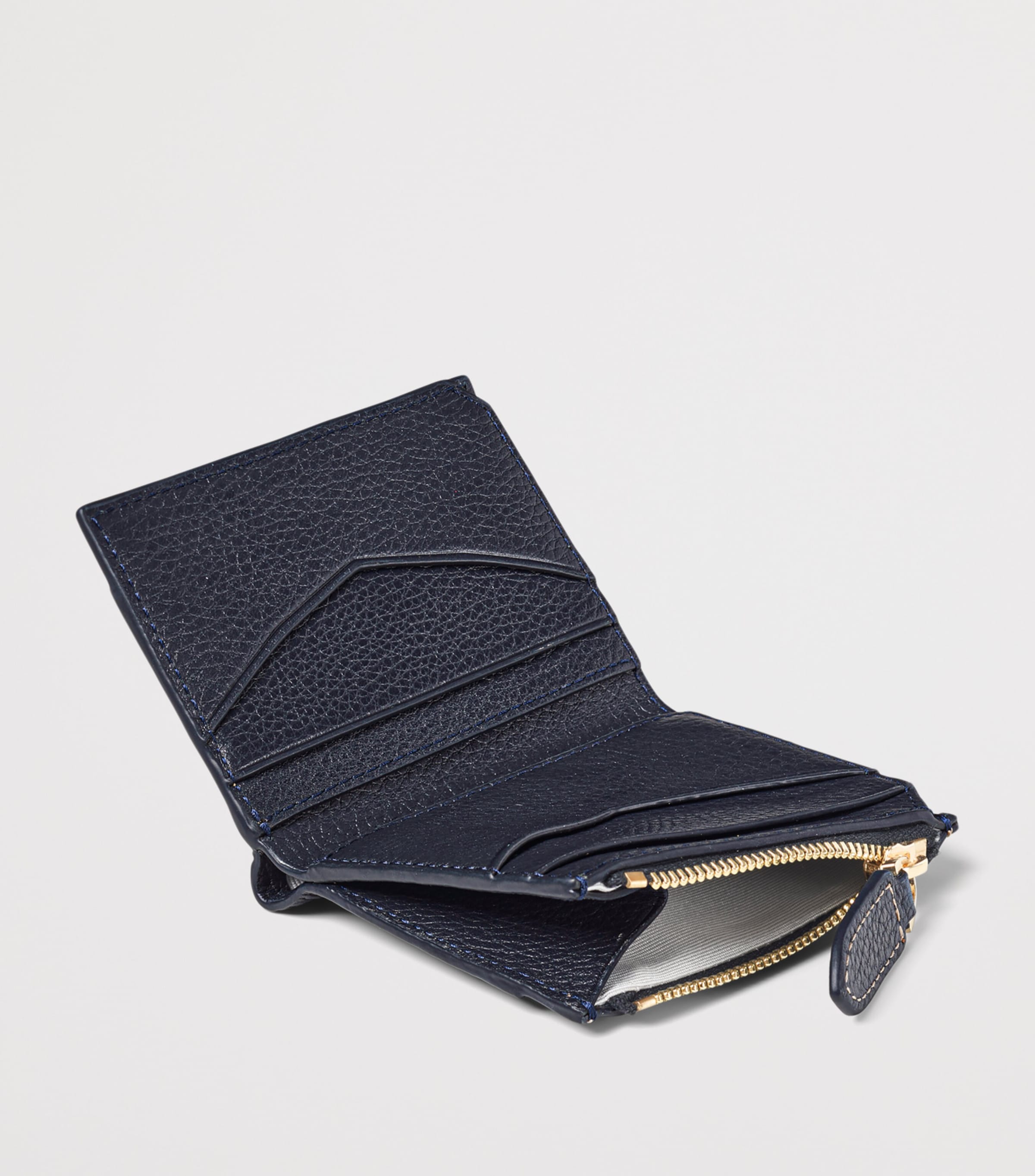 Aspinal Of London Leather Hudson Pocket Wallet Navy Image 4