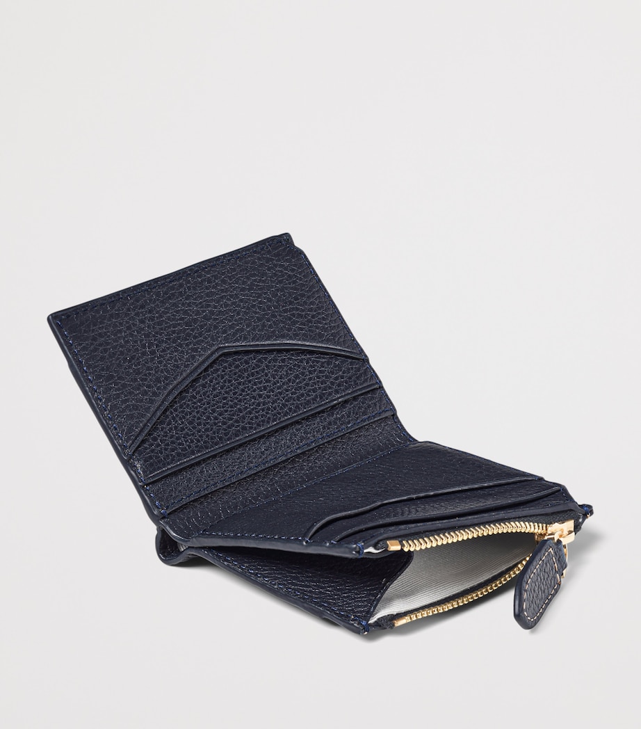 Aspinal Of London Leather Hudson Pocket Wallet Navy Image 4