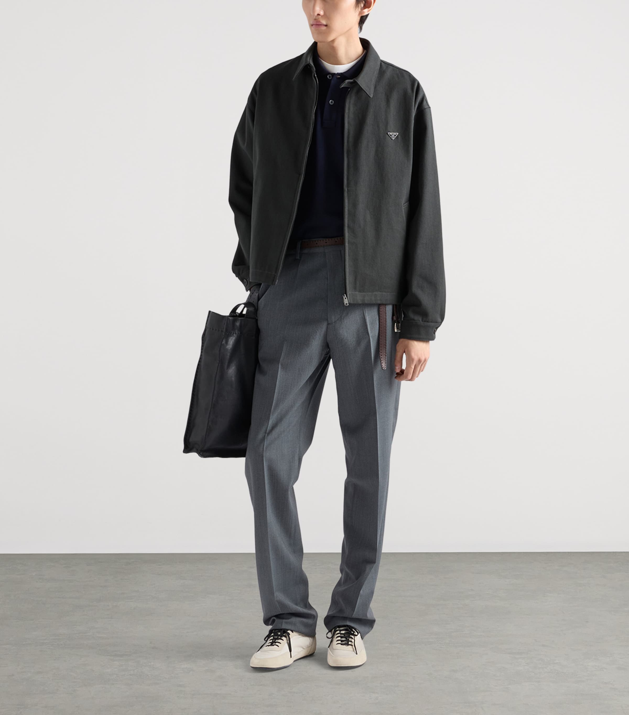 Prada Denim Blouson Jacket Green Image 2