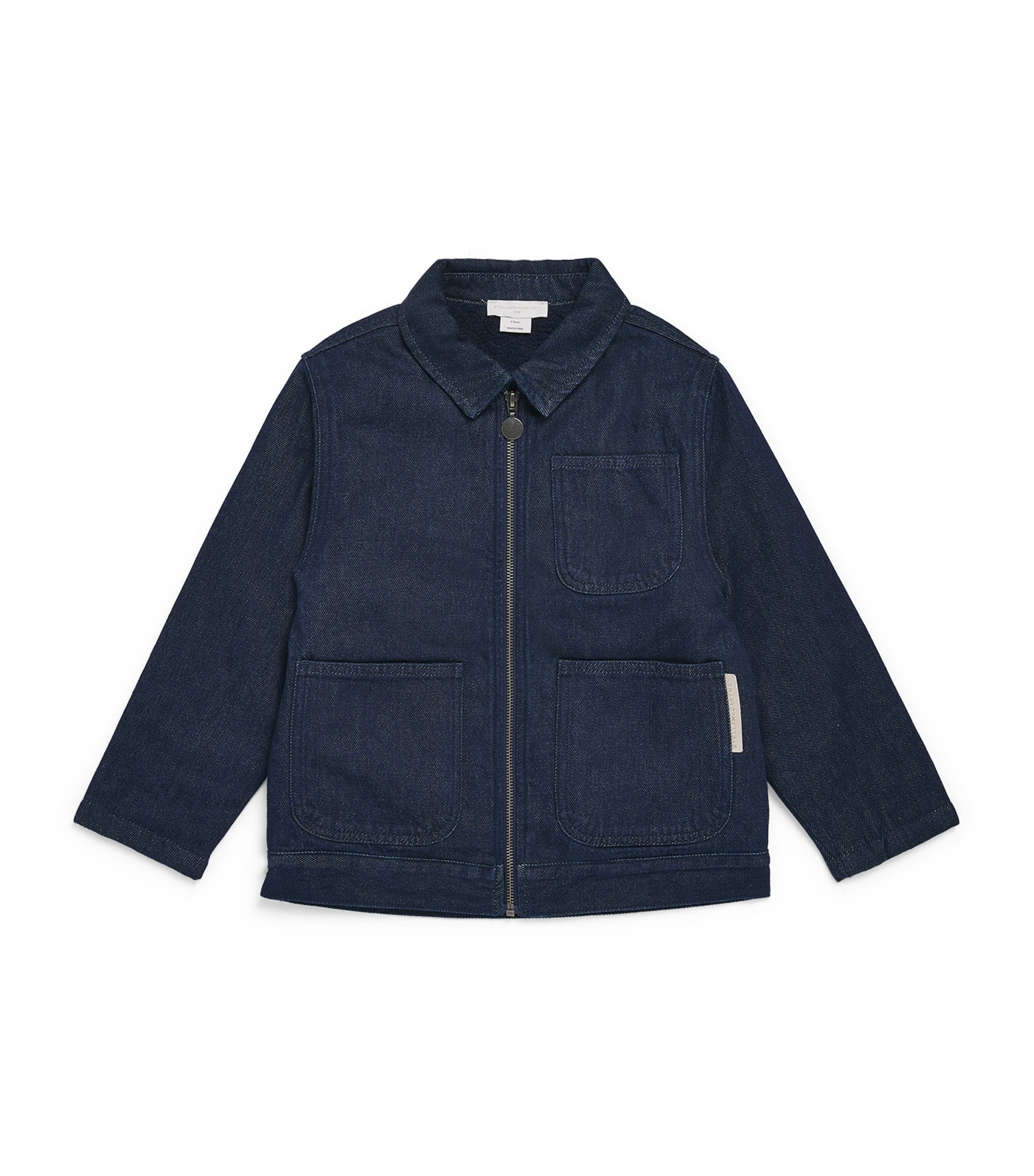Stella McCartney Kids Fleece-Lined Denim Jacket (5-14 Years) Blue Image 1