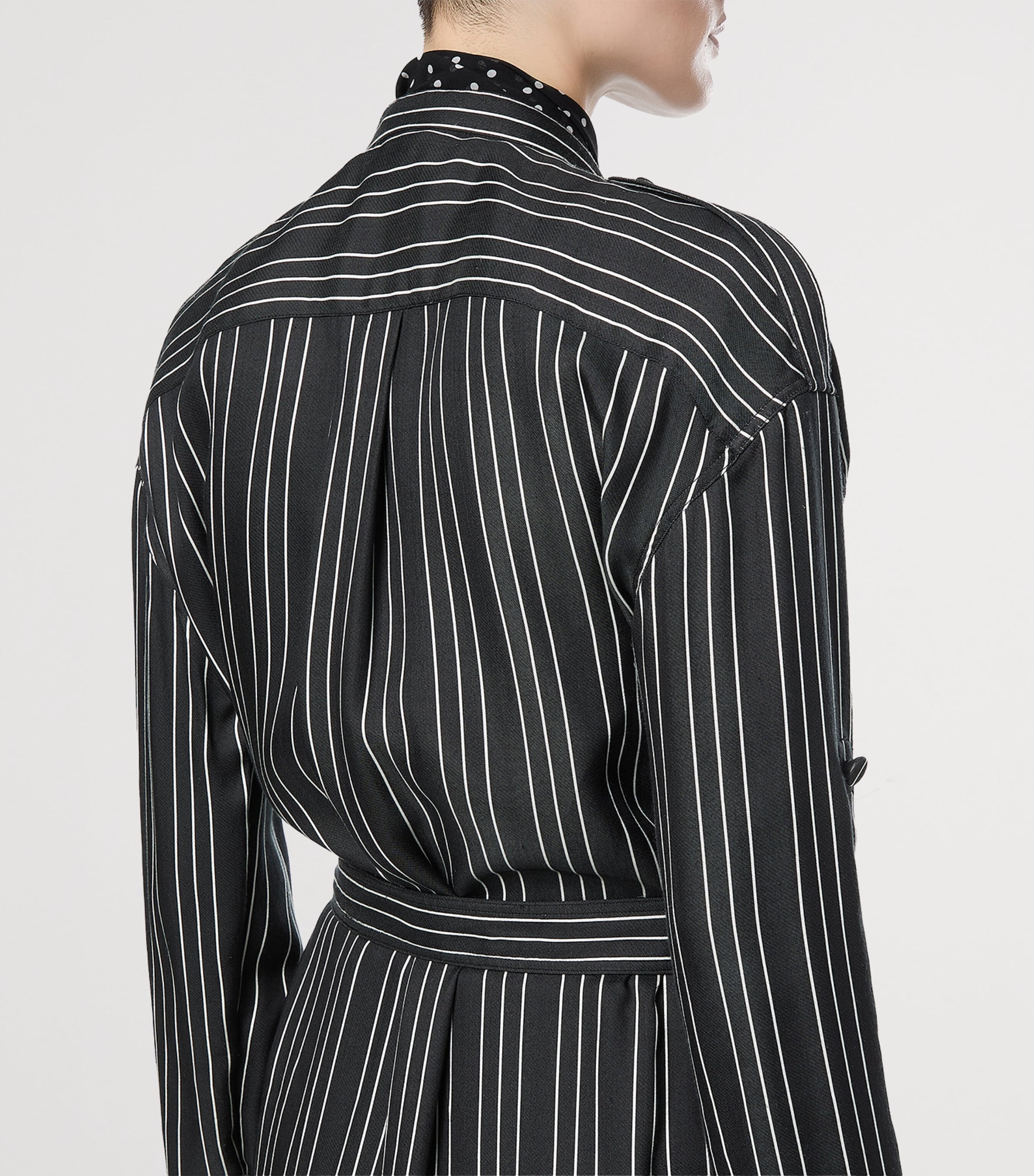 TOM FORD Womens Silk Stripe Maxi Shirt Dress Nwa Image 4