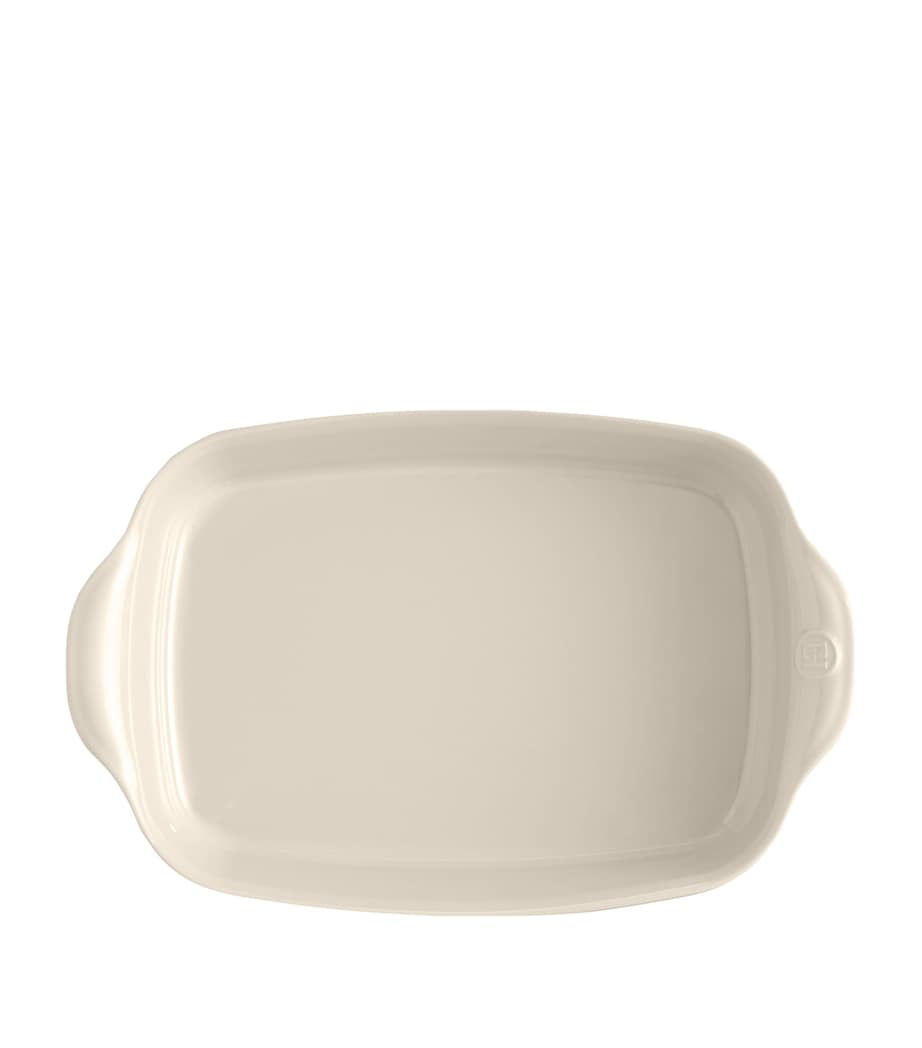Emile Henry Large Baking Dish (36.5cm) Cream Image 4