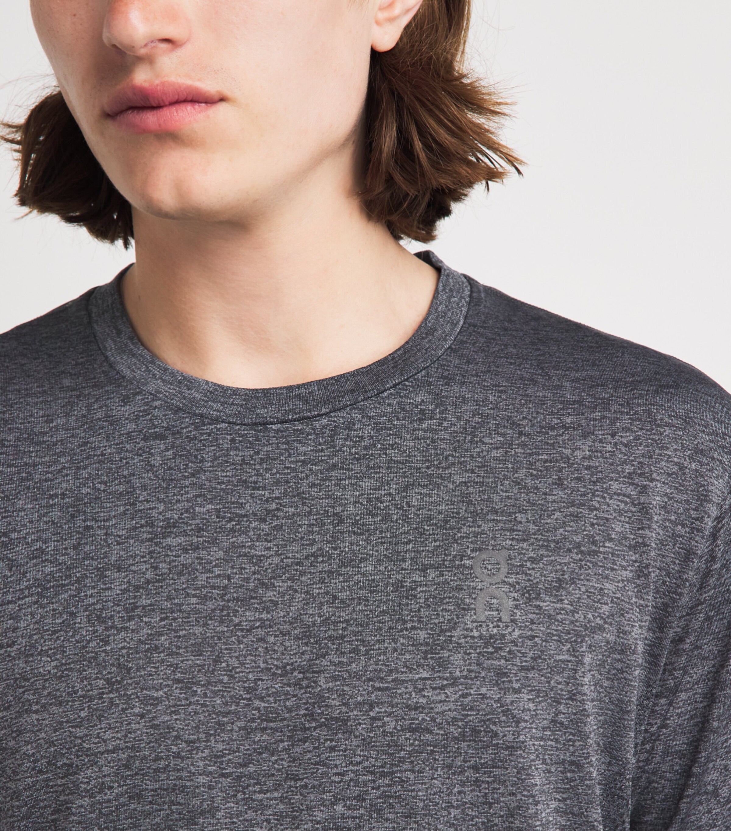 On Mens Train Flex T-Shirt Ember Heather Image 3