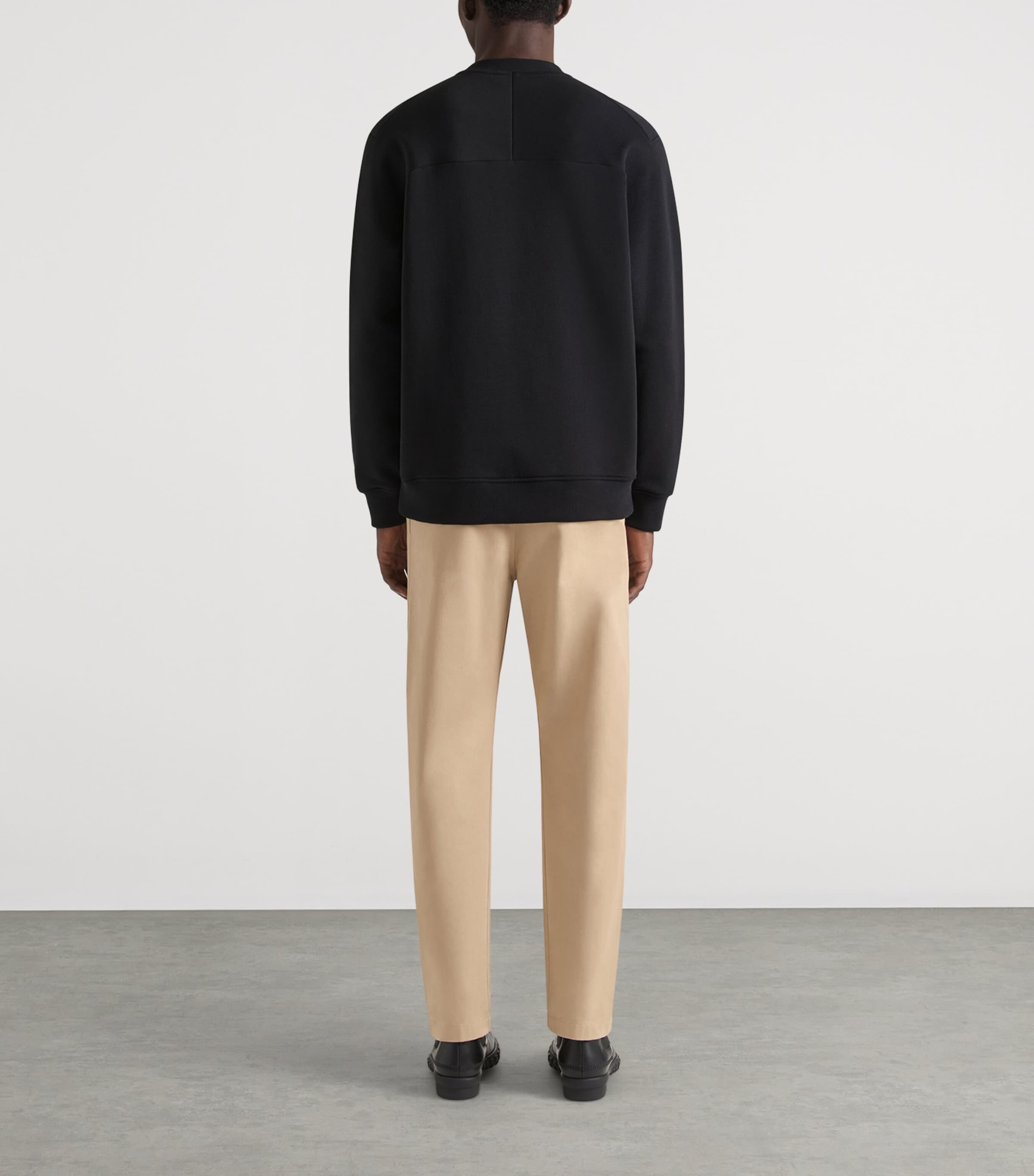 Cotton Tailored Trousers BEIGE Image 3