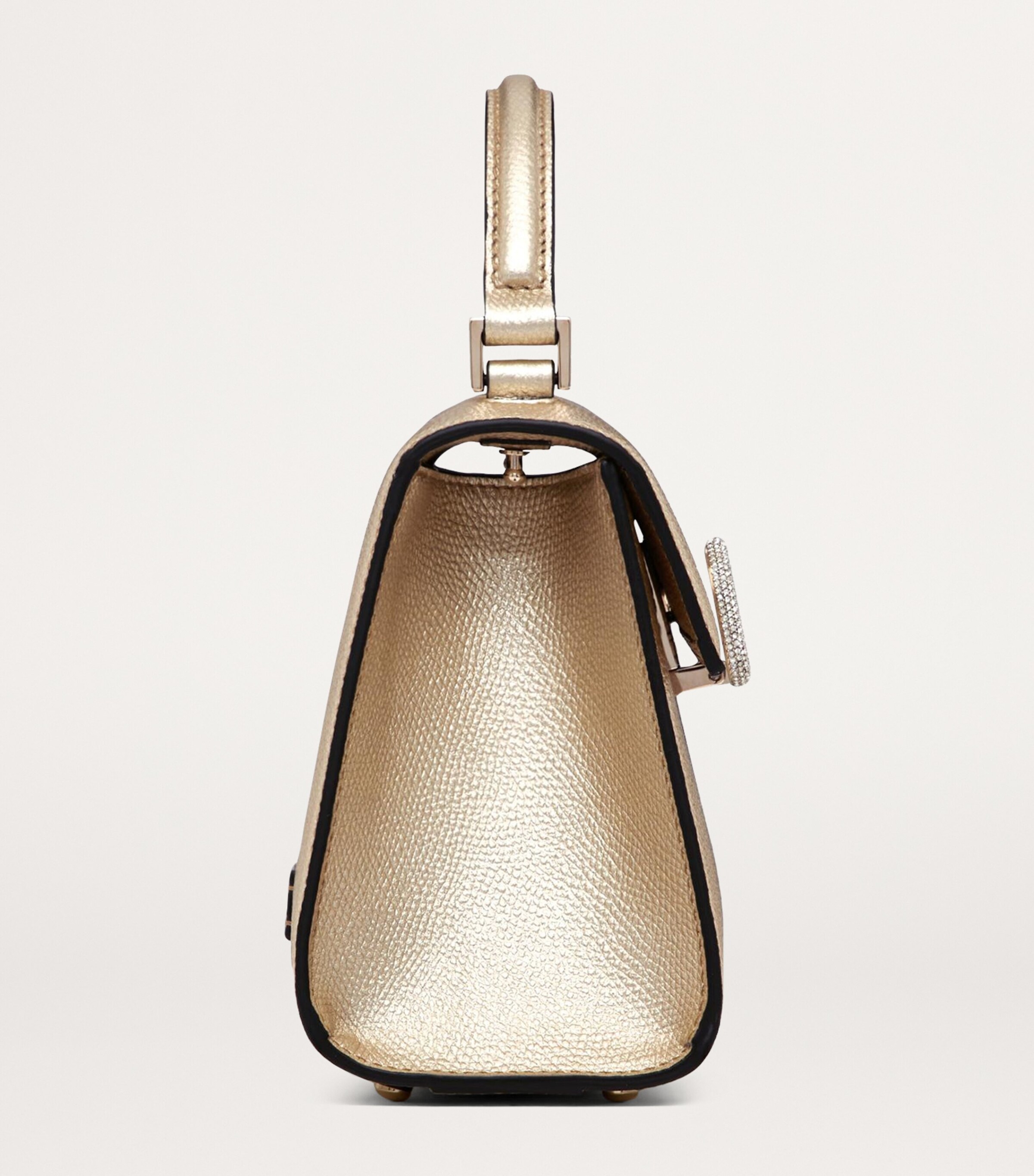 Valentino Garavani Mini Metallic Calfskin VSLING Top-Handle Bag Image 5