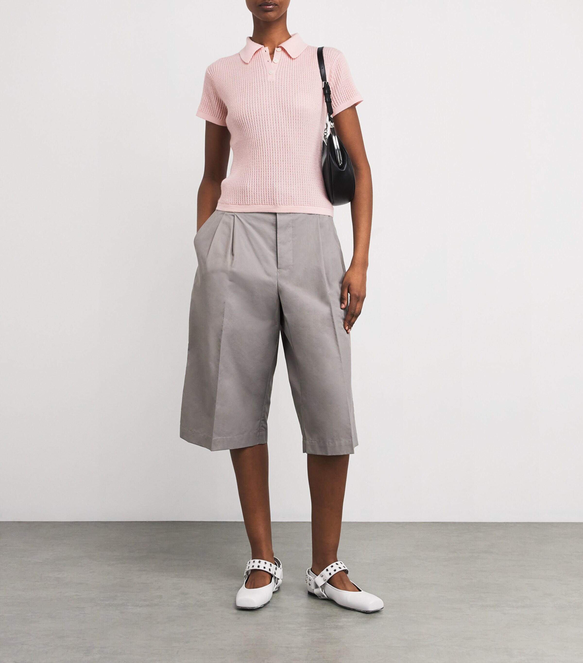 Guest In Residence Cashmere Shrunken Polo Shirt | Harrods US