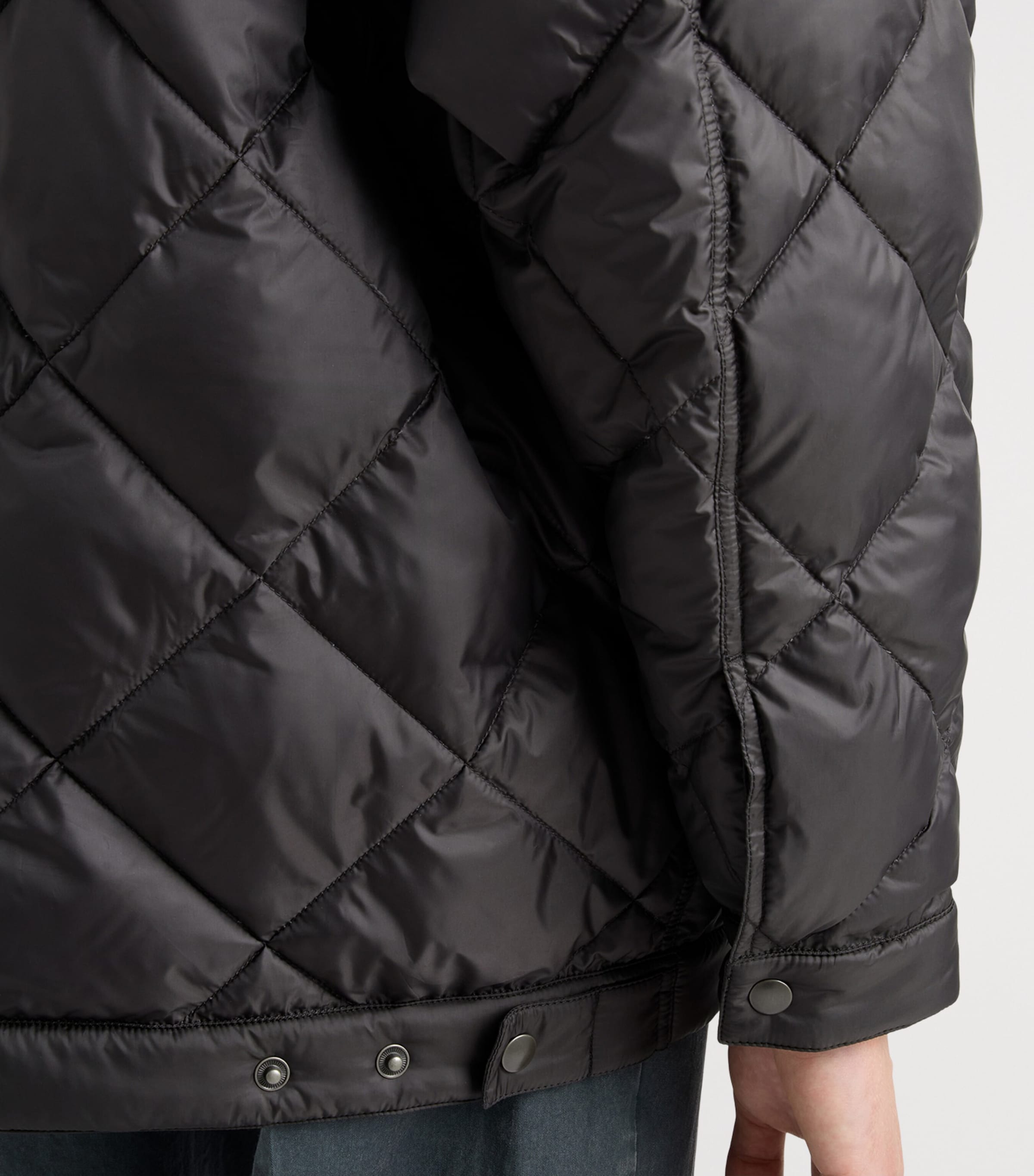Prada Mens Technical Quilted Down Jacket Black Image 6