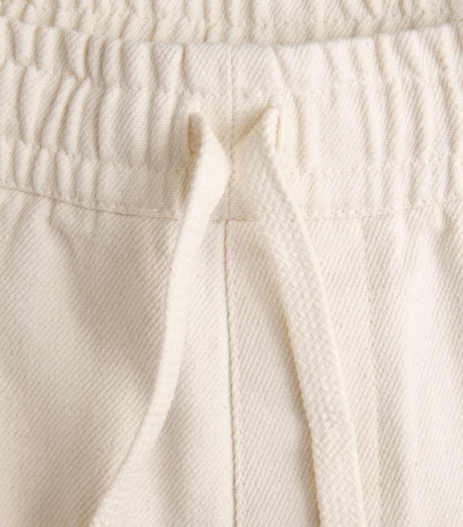 A.P.C. Mens Cotton Drawstring Trousers Aac Off White Image 6