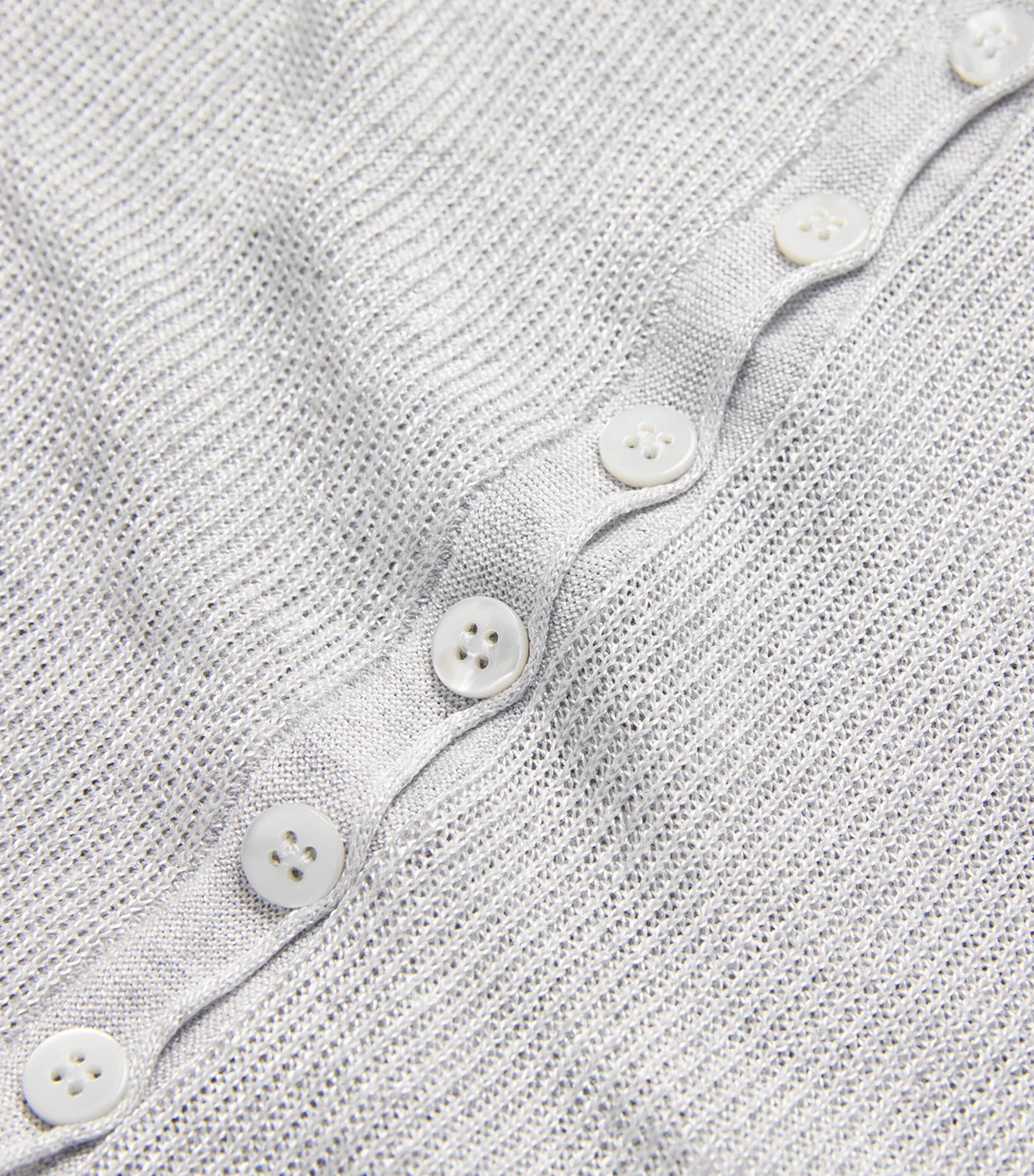 Short-Sleeve Scarf Cardigan GREY Image 5