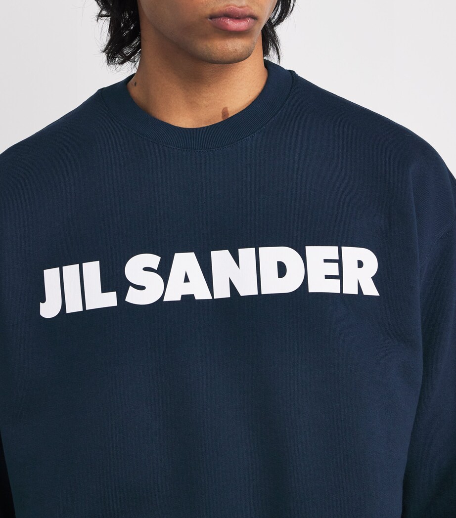 Cotton Logo Sweatshirt VIOLET NIGHT Image 6