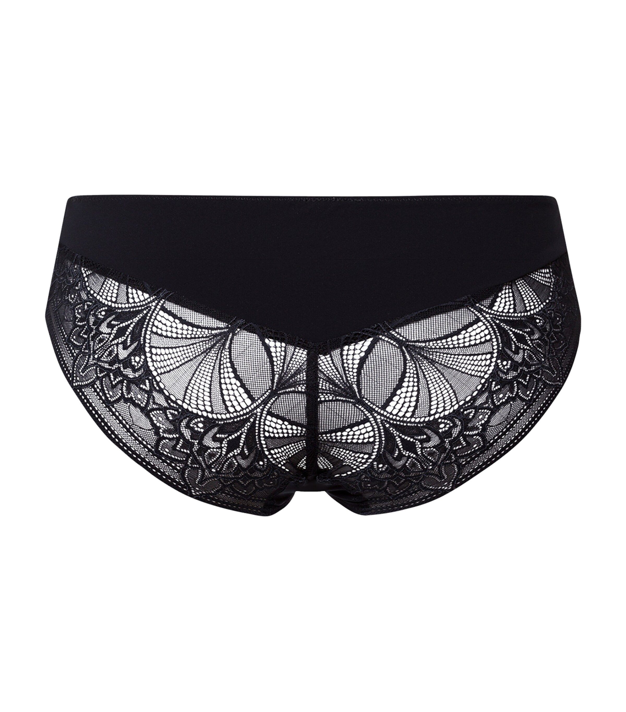 Lace Holly Midi Briefs BLACK Image 2