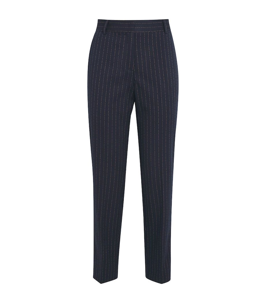 Canvas Flared Trousers NAVY Image 1