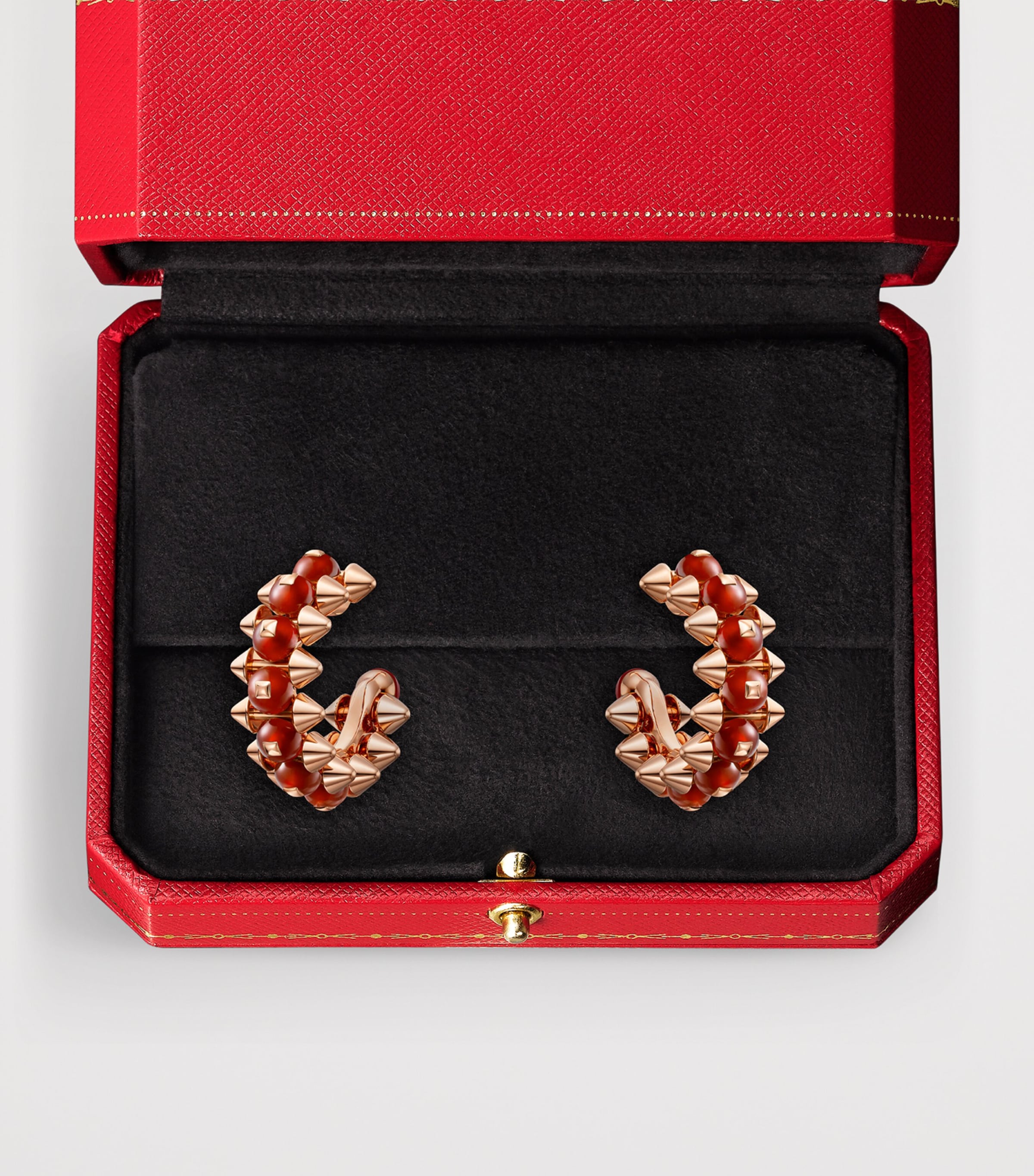 Cartier Rose Gold and Agate Clash de Cartier Hoop Earrings Rose Gold Image 4