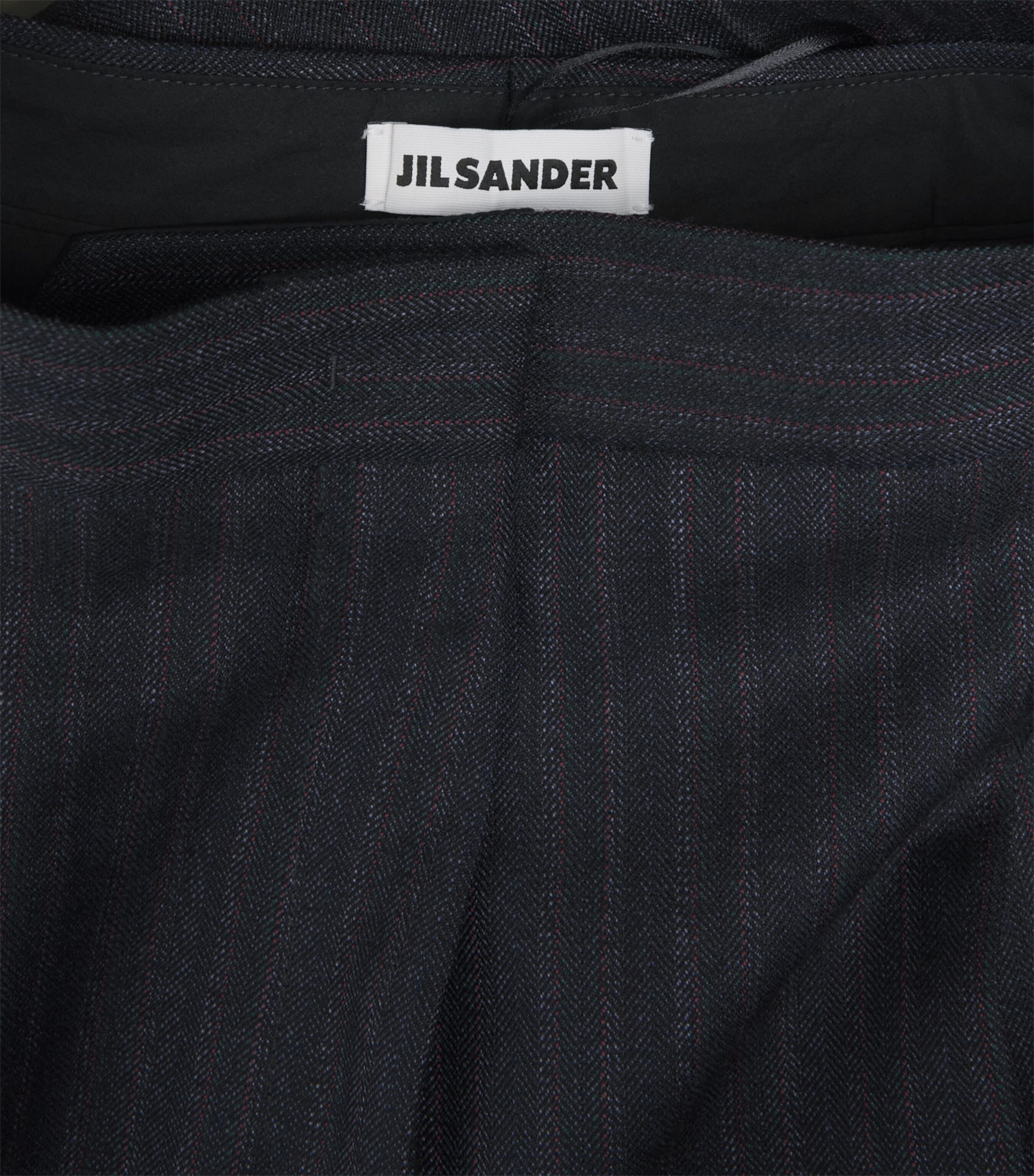 Jil Sander Womens Wool Stripe Trousers Midnight Sail Image 6